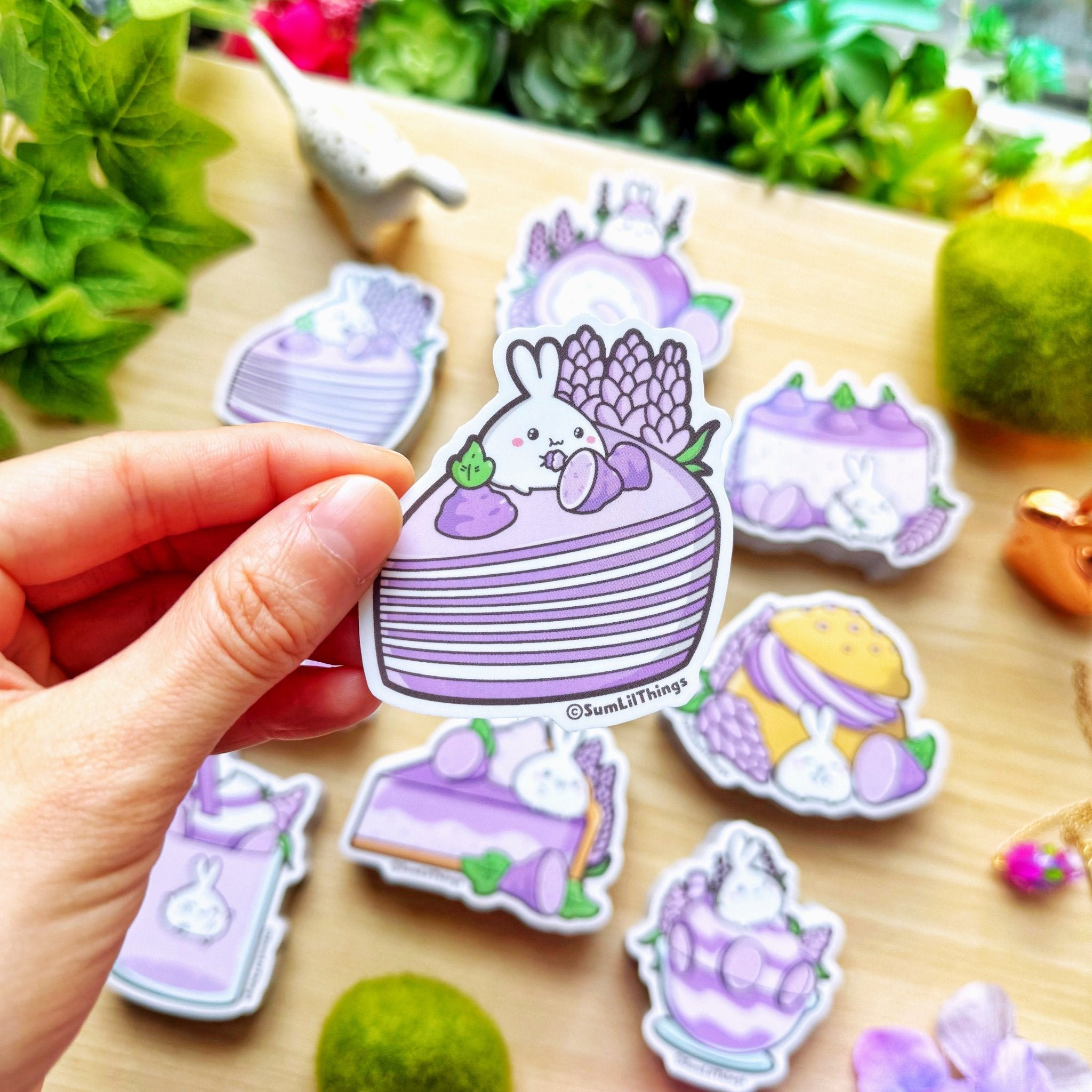 Vinyl Sticker - Lavender Crepe (Transparent) - SumLilThings