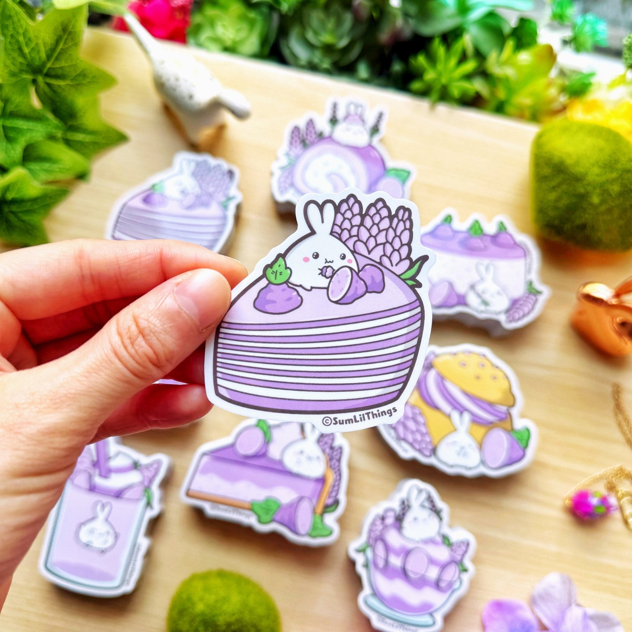 Vinyl Sticker - Lavender Crepe (Transparent) - SumLilThings