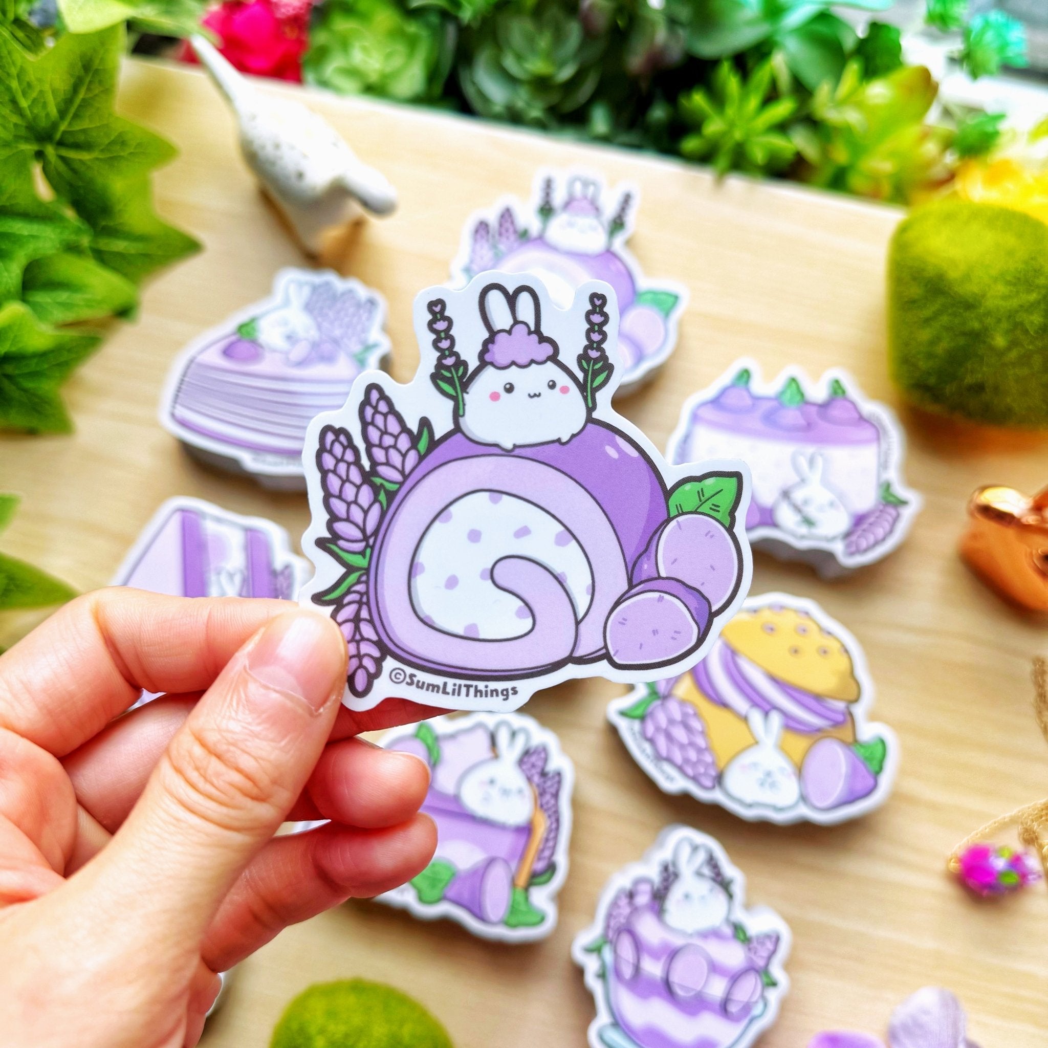 Vinyl Sticker - Lavender Roll (Transparent) - SumLilThings