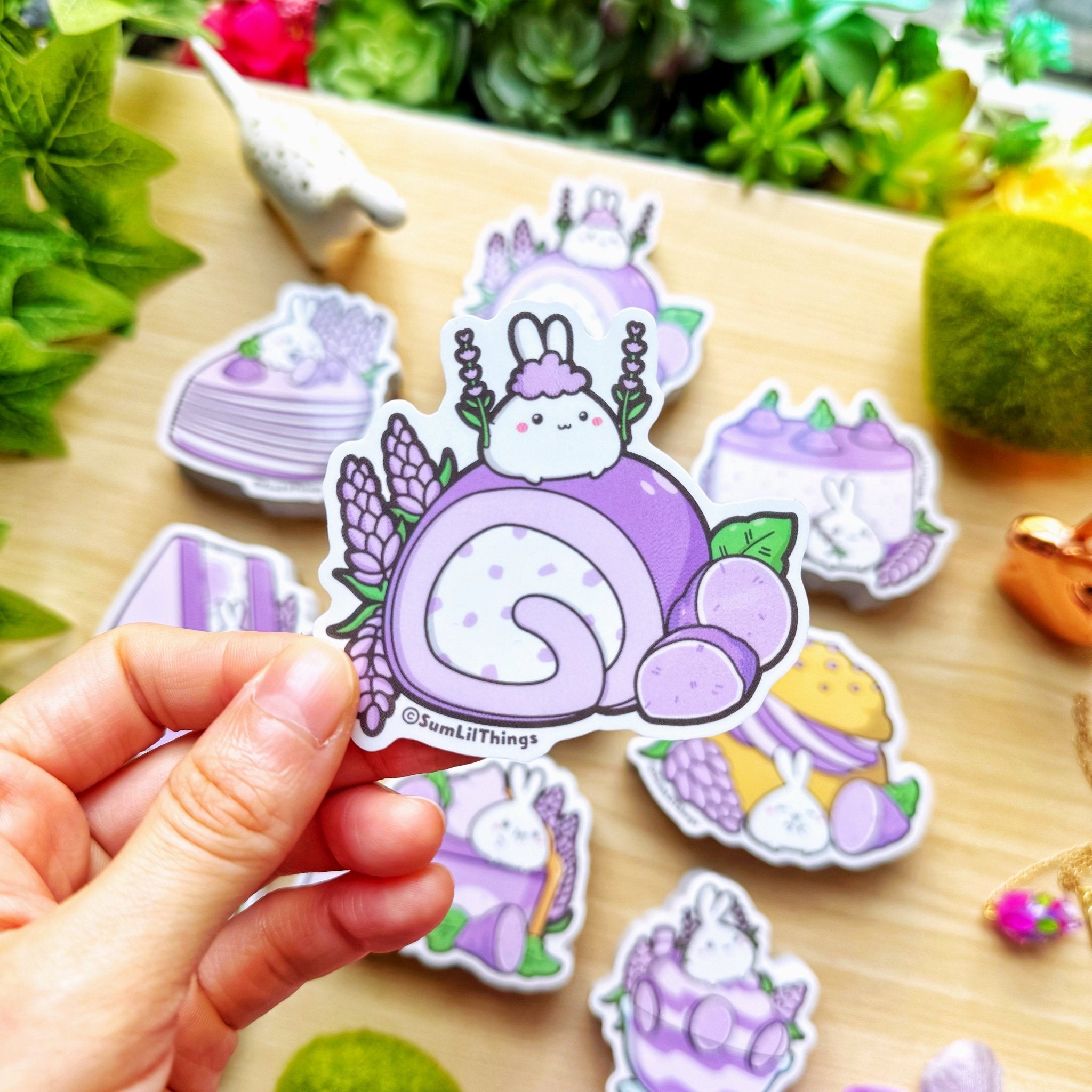 Vinyl Sticker - Lavender Roll (Transparent) - SumLilThings