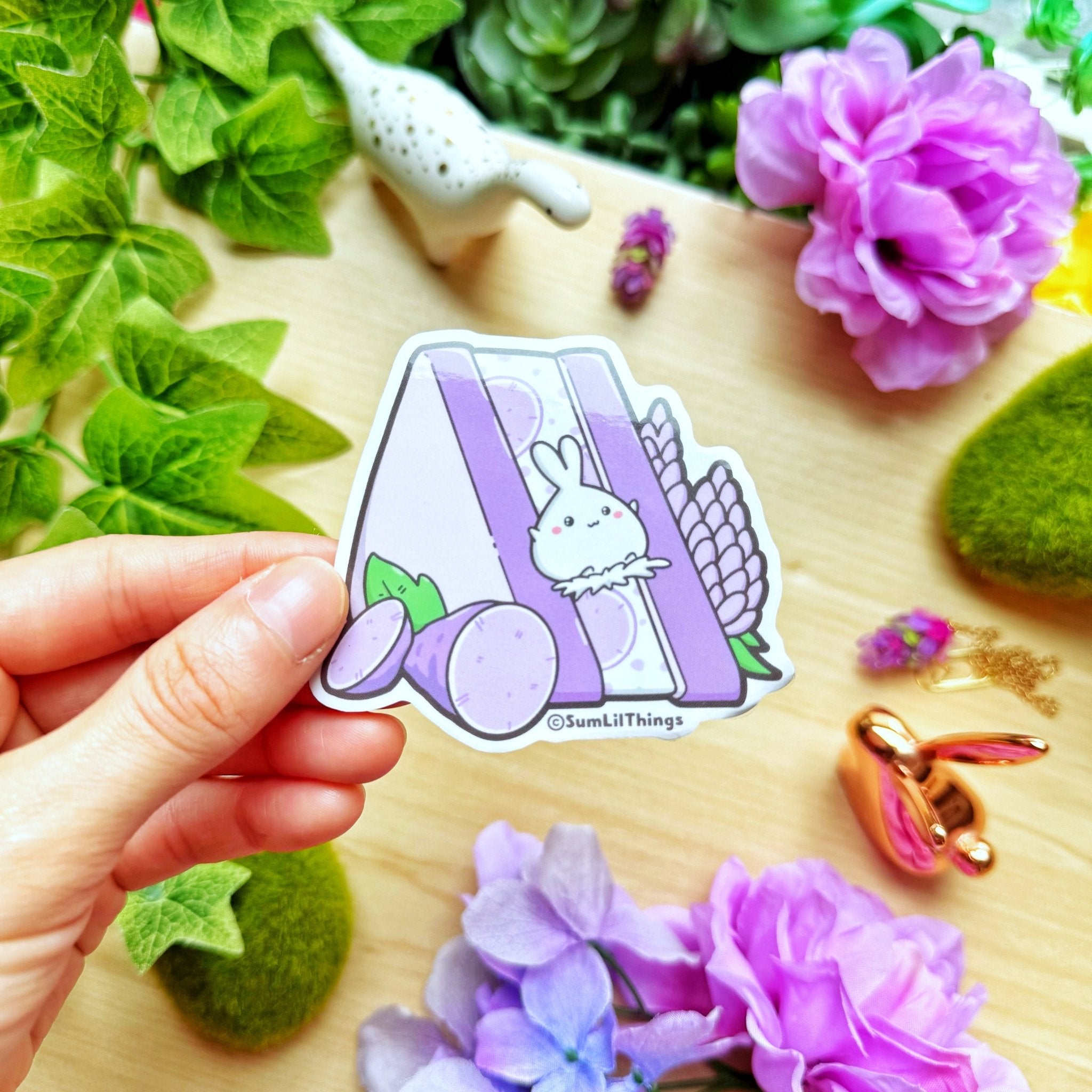 Vinyl Sticker - Lavender Sandwich (Transparent) - SumLilThings