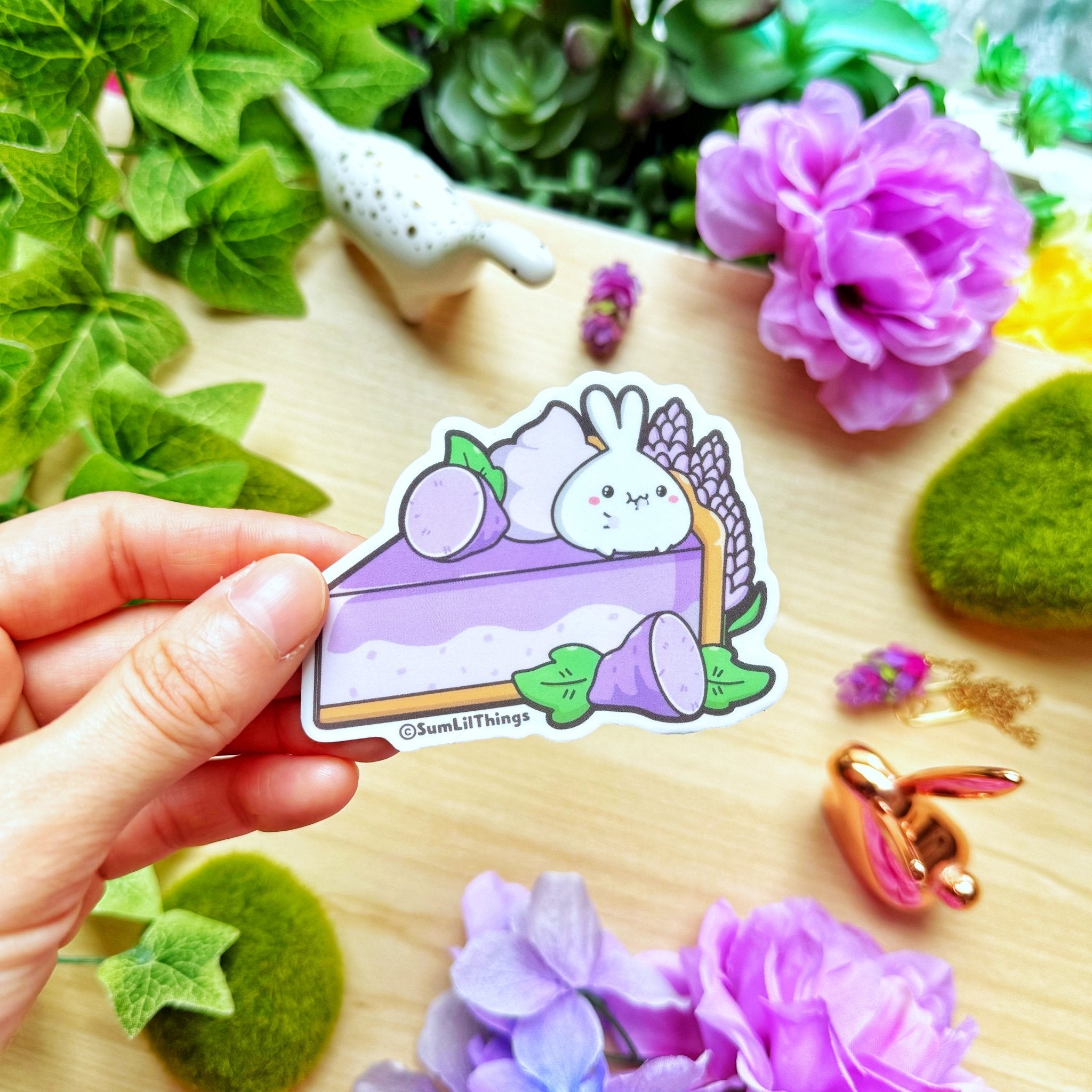 Vinyl Sticker - Lavender Tart (Transparent) - SumLilThings