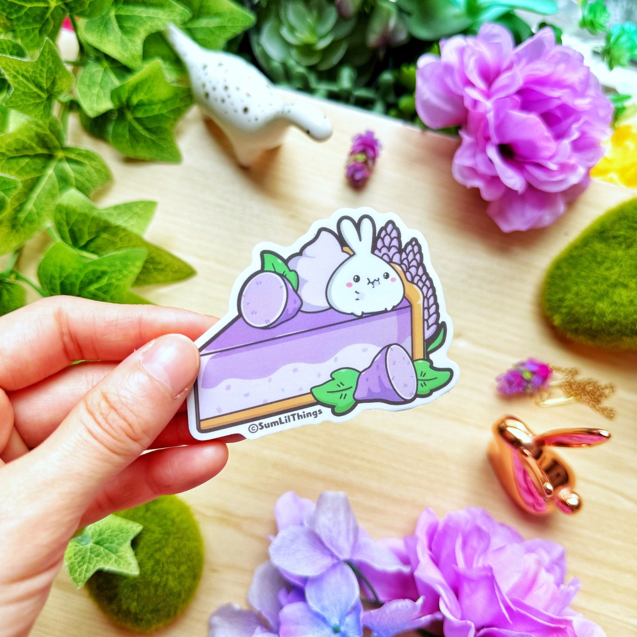 Vinyl Sticker - Lavender Tart (Transparent) - SumLilThings