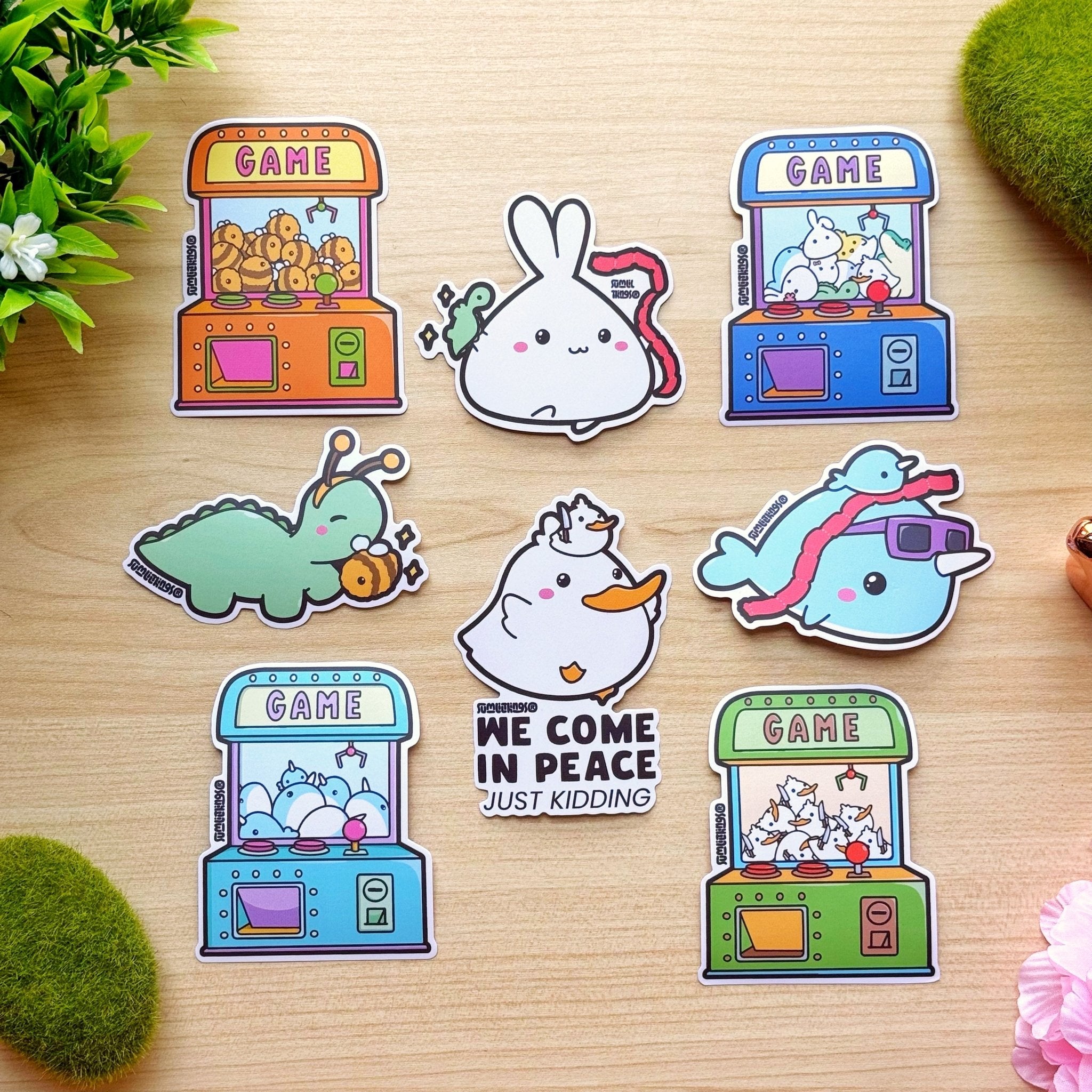 Vinyl Sticker - Lil' Arcade Time (Set of 7) - SumLilThings