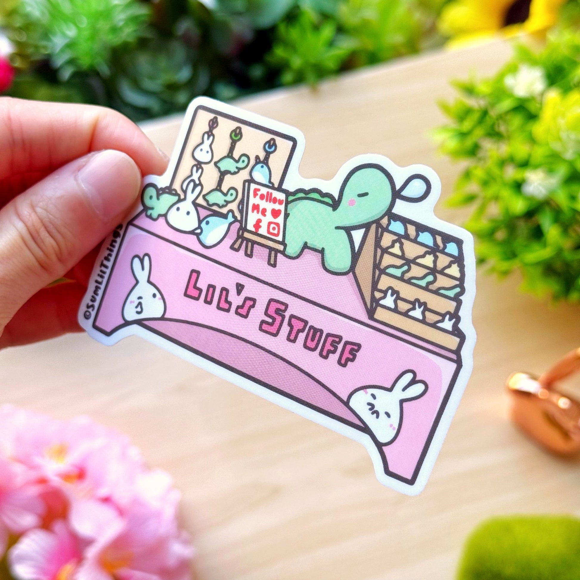 Vinyl Sticker - Lil' Booth (Transparent) - SumLilThings