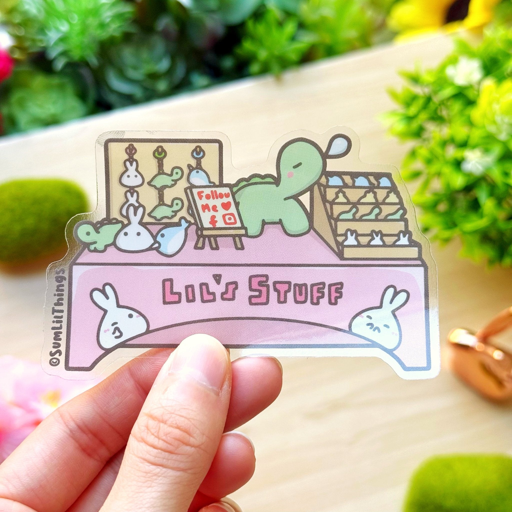 Vinyl Sticker - Lil' Booth (Transparent) - SumLilThings