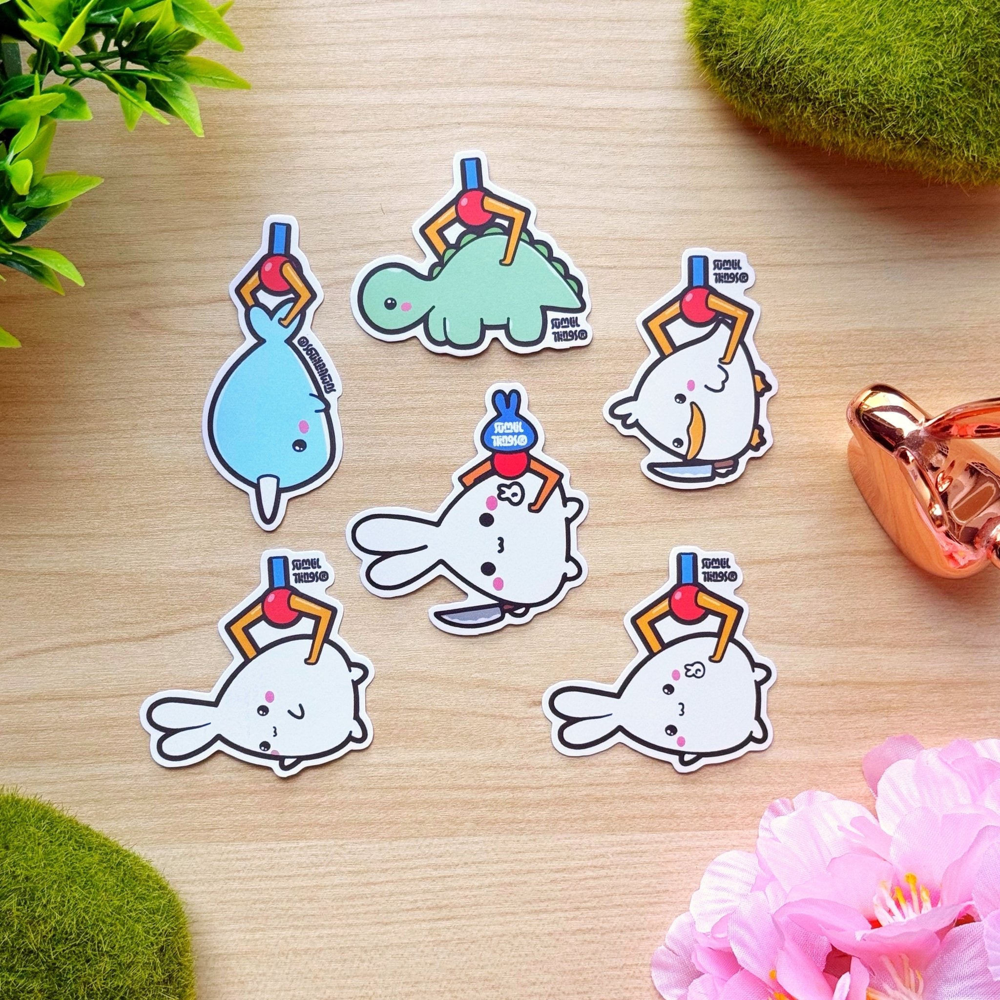 Vinyl Sticker - Lil' Claw Misfits (Set of 6) - SumLilThings