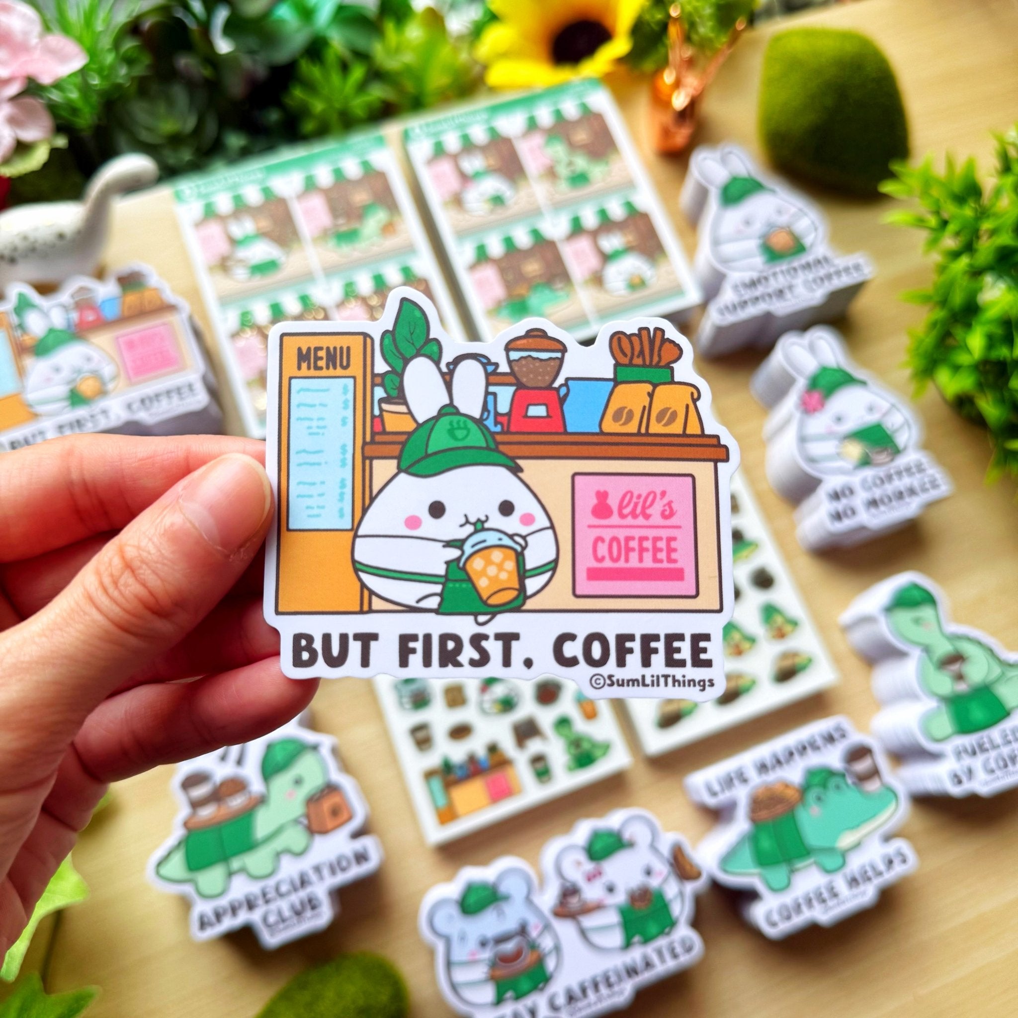 Vinyl Sticker - Lil&#39; Coffee Shop (Set of 8) - SumLilThings