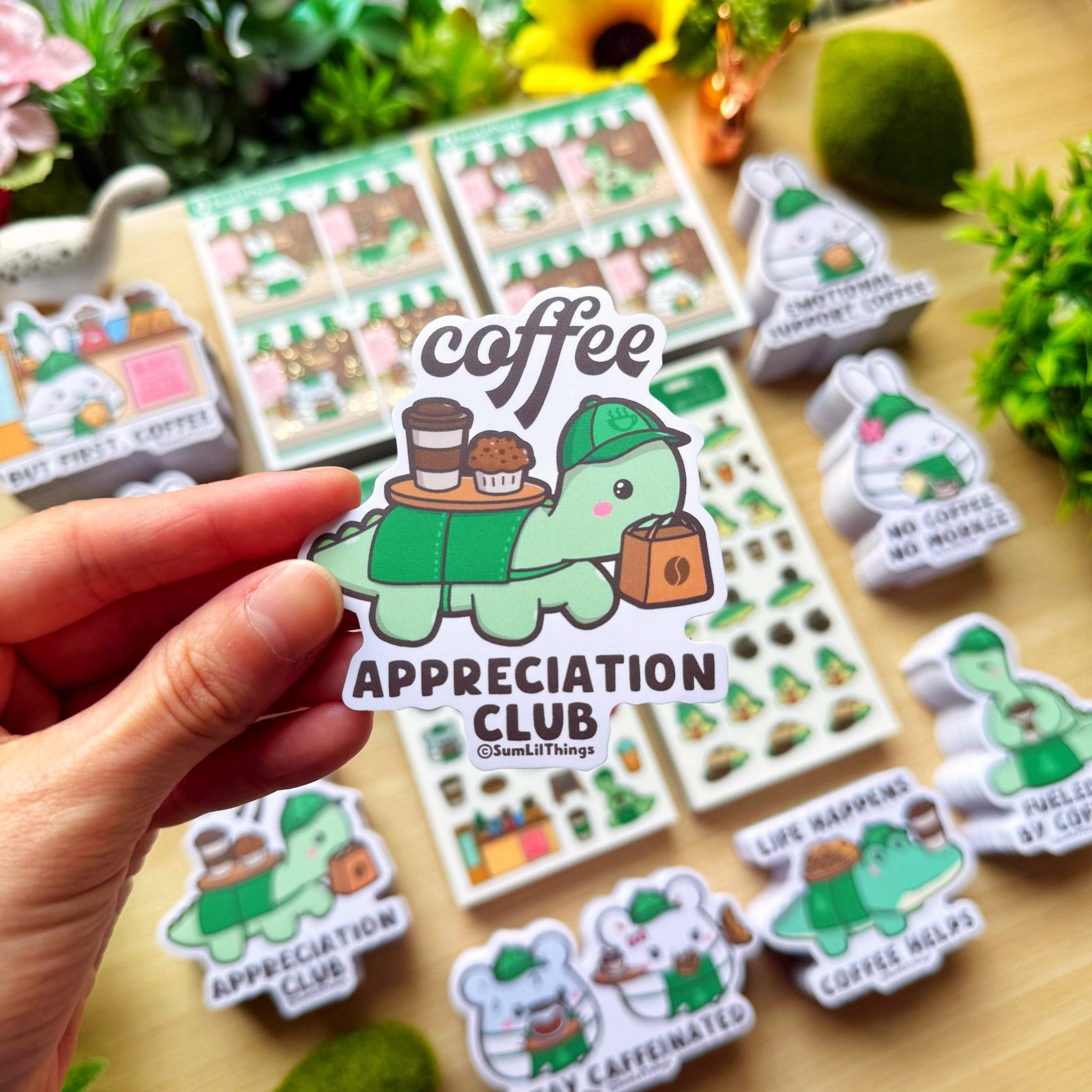 Vinyl Sticker - Lil&#39; Coffee Shop (Set of 8) - SumLilThings