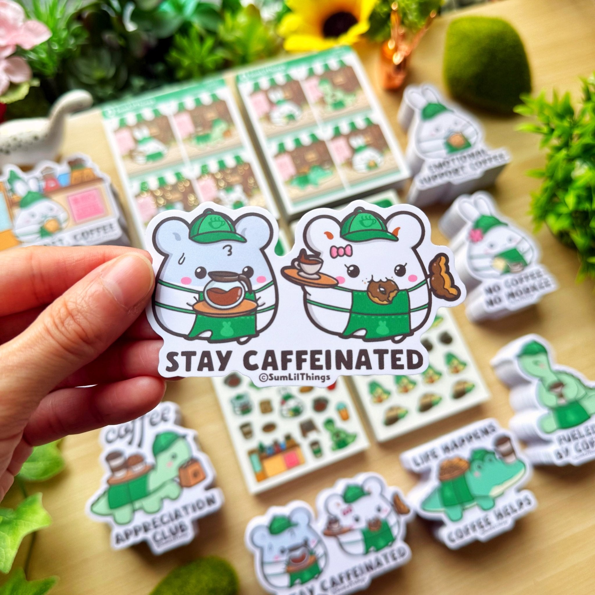 Vinyl Sticker - Lil' Coffee Shop (Set of 8) - SumLilThings