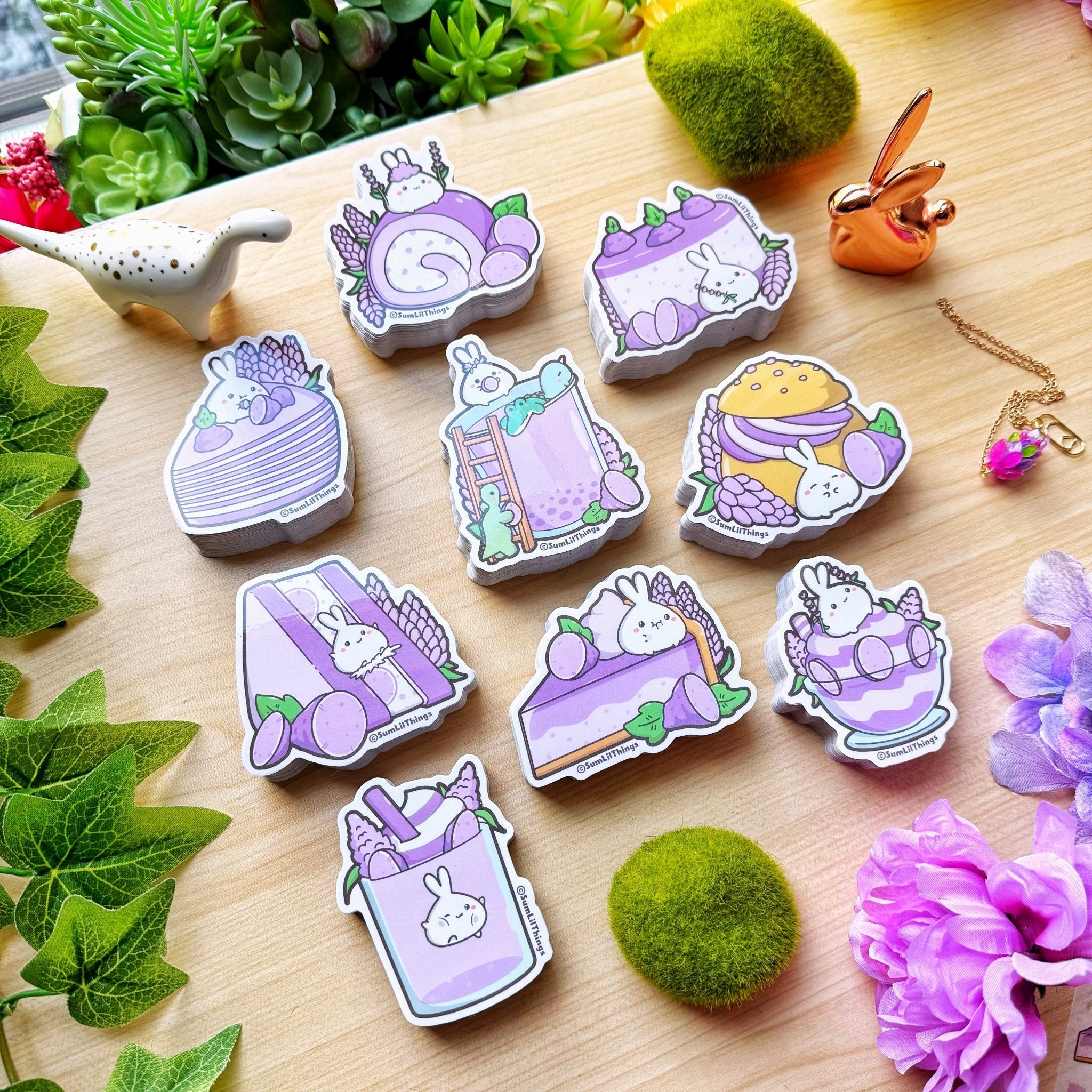 Vinyl Sticker - Lil' Lavender Sweets (Set of 9) - SumLilThings