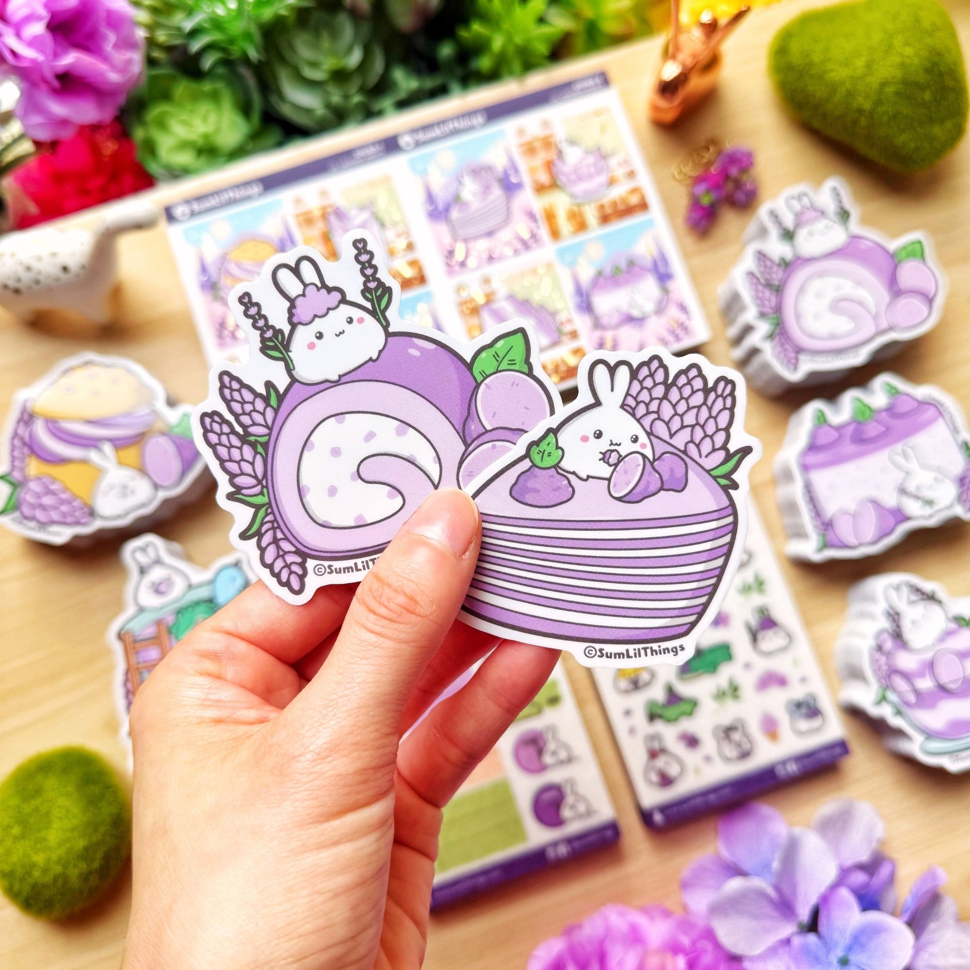 Vinyl Sticker - Lil' Lavender Sweets (Set of 9) - SumLilThings
