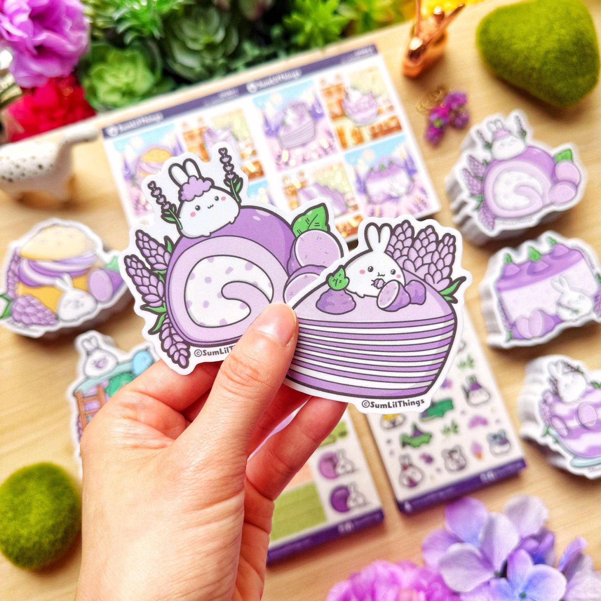 Vinyl Sticker - Lil&#39; Lavender Sweets (Set of 9) - SumLilThings