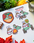 Vinyl Sticker - Lil' Misfit Camp (Set of 4) - SumLilThings