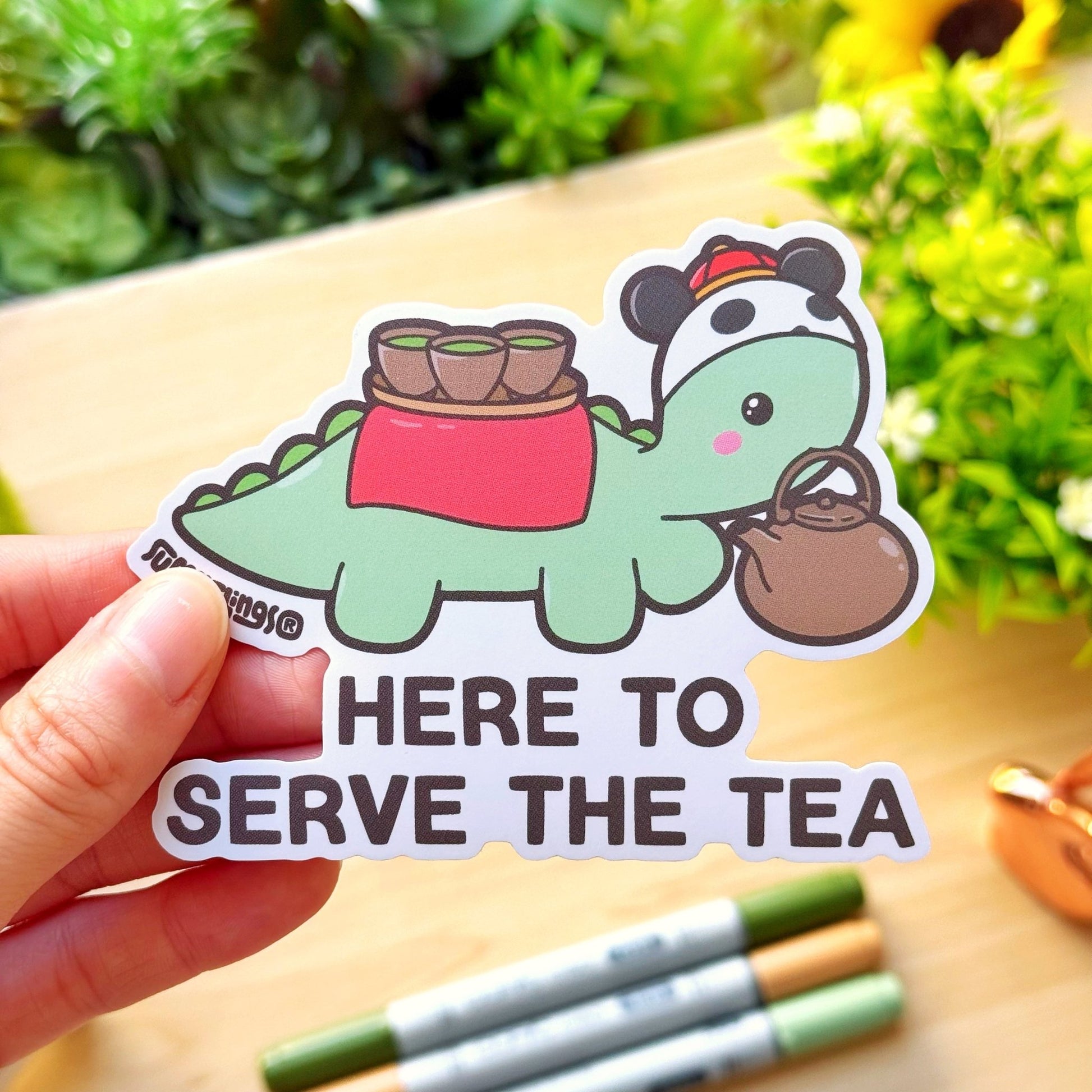 Vinyl Sticker - Lil' Panda Teahouse (Set of 6) - SumLilThings