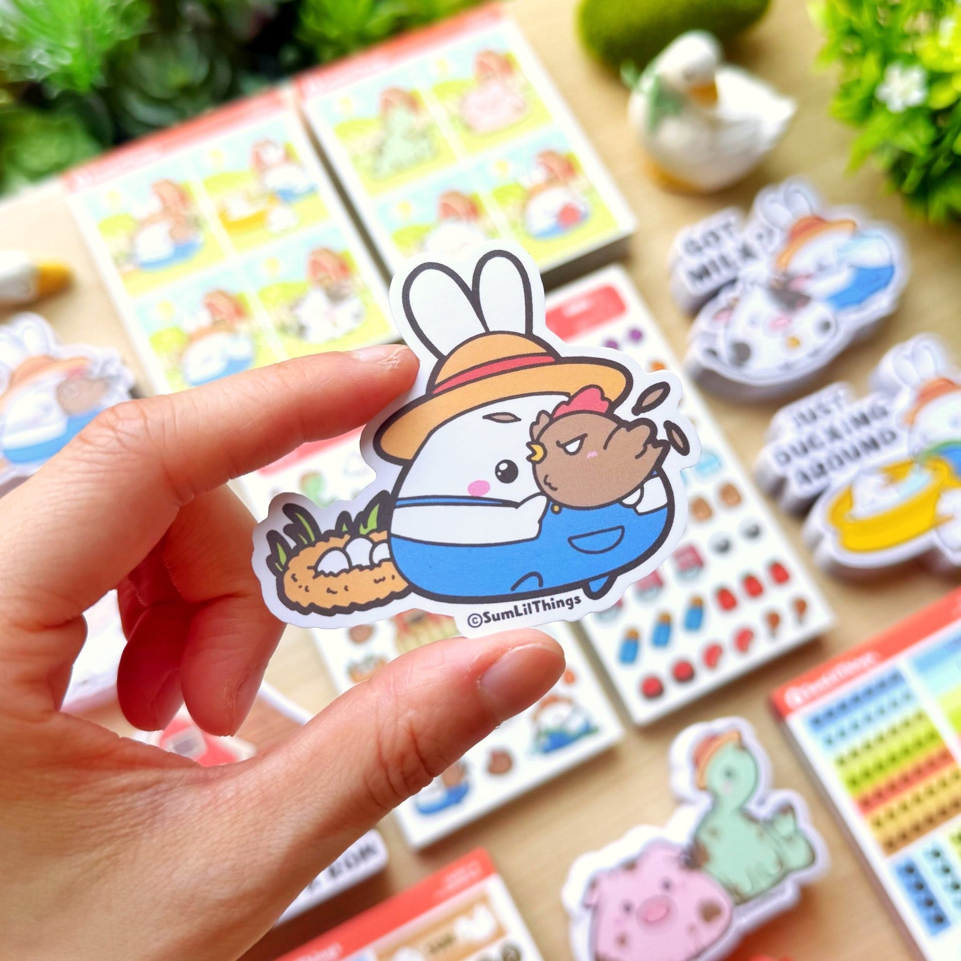 Vinyl Sticker - Lil with Chicken - SumLilThings