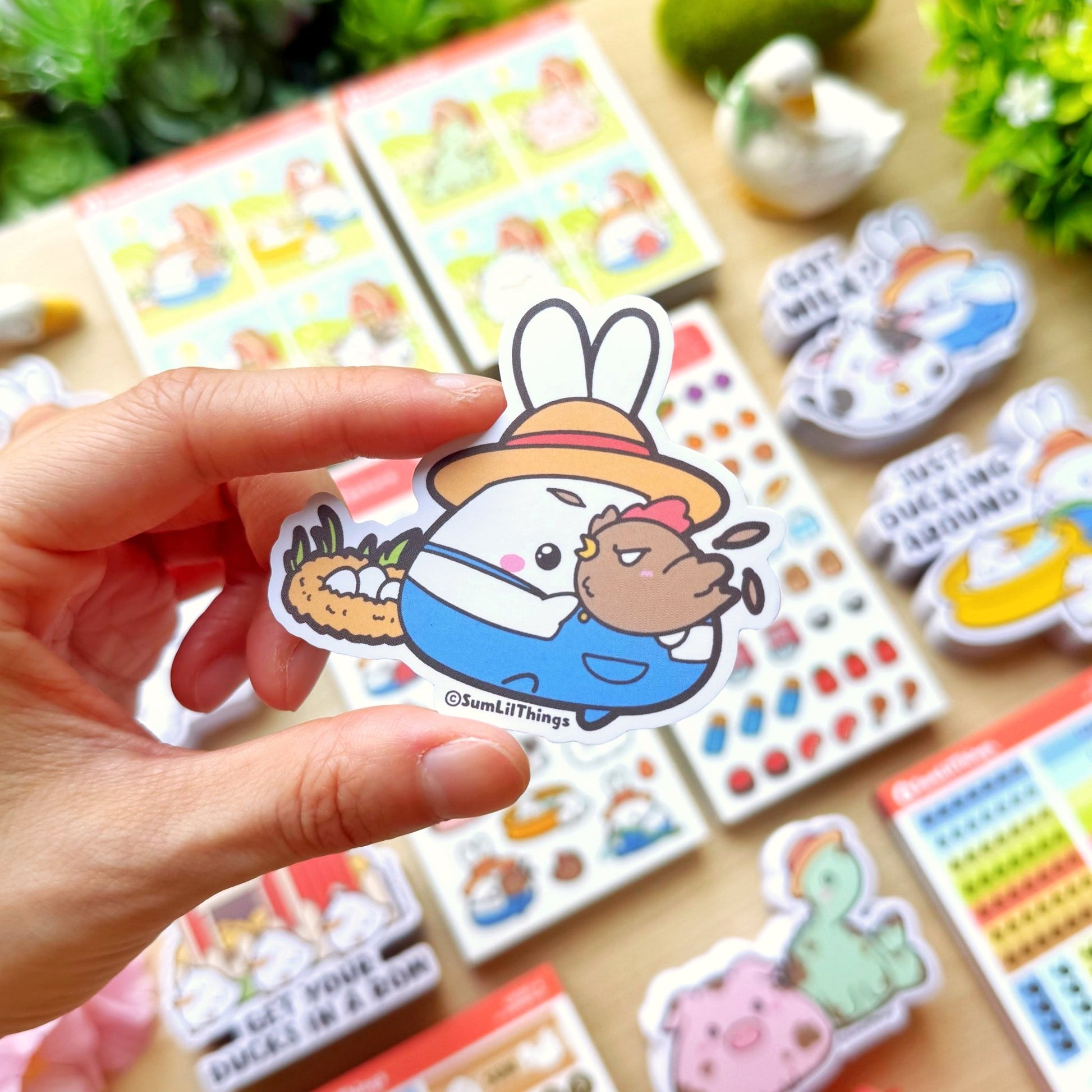 Vinyl Sticker - Lil with Chicken - SumLilThings