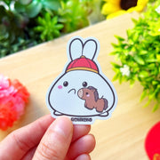 Vinyl Sticker - Lil with Horse Plushie - SumLilThings