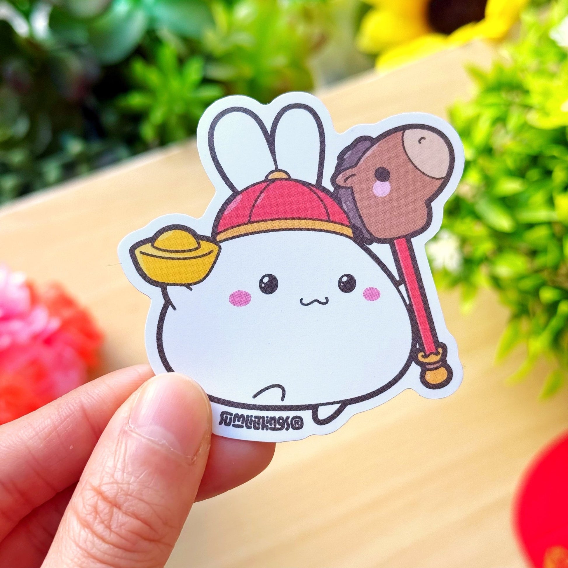 Vinyl Sticker - Lil with Horsie Stick & Sycee - SumLilThings