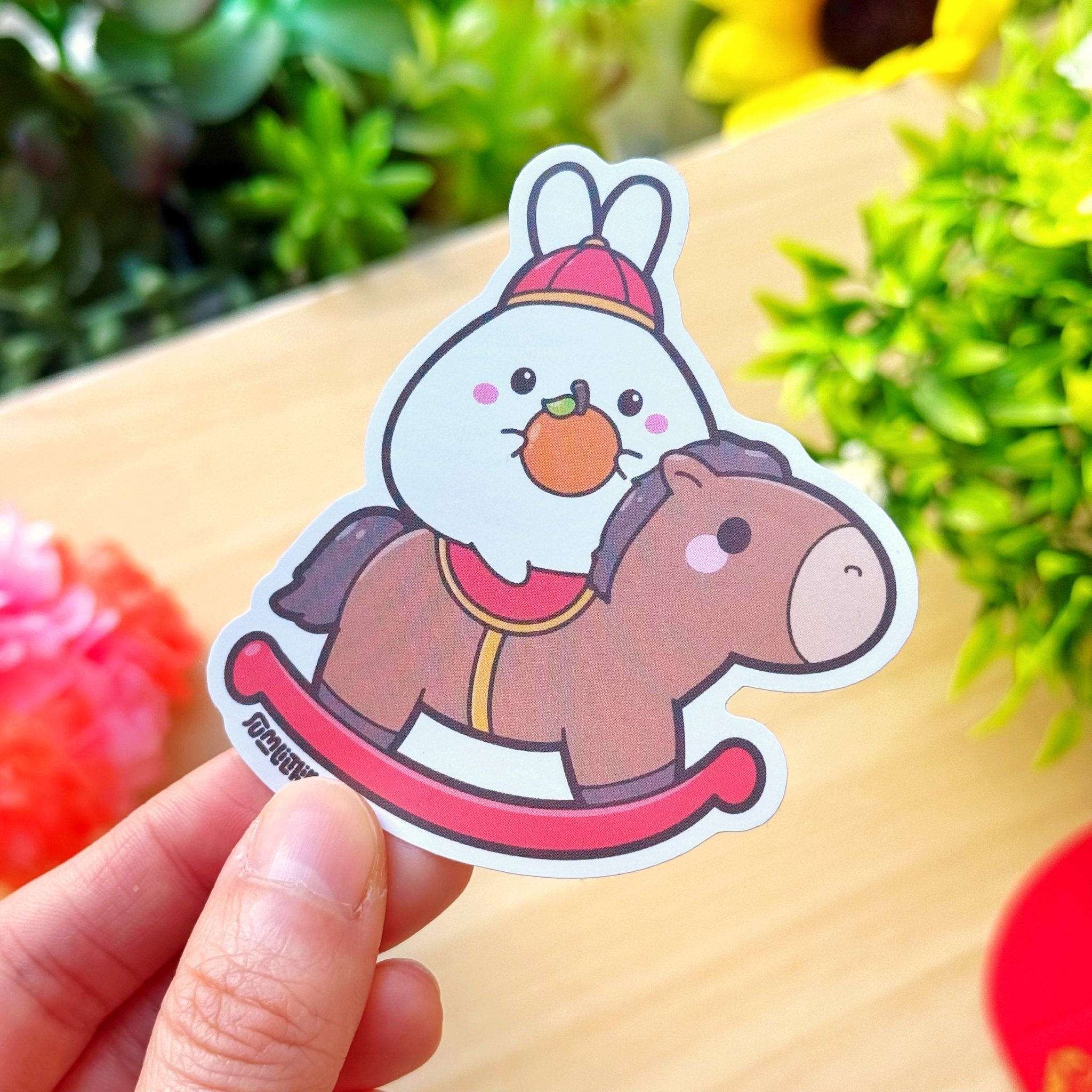 Vinyl Sticker - Lil with Rocking Horse - SumLilThings