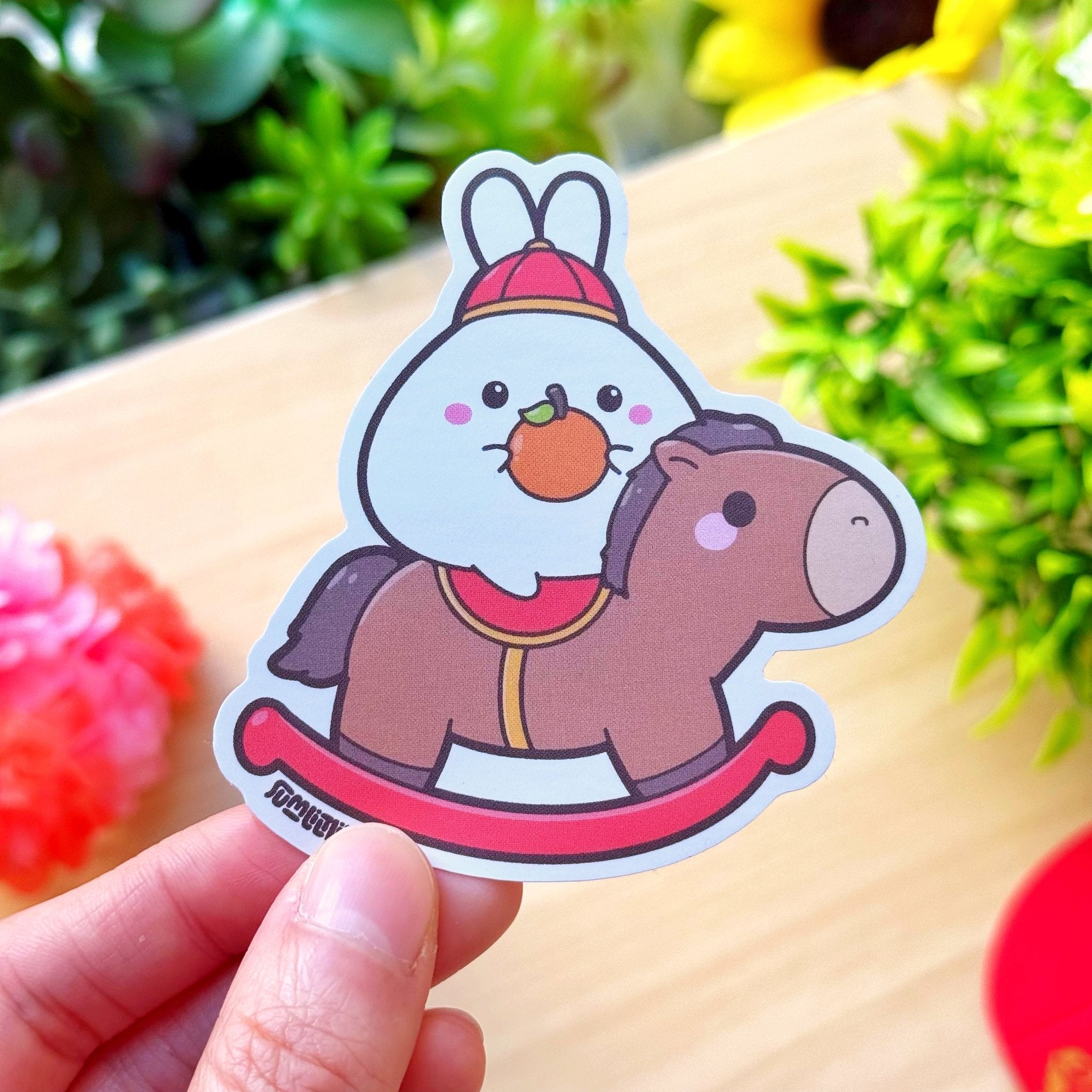 Vinyl Sticker - Lil with Rocking Horse - SumLilThings