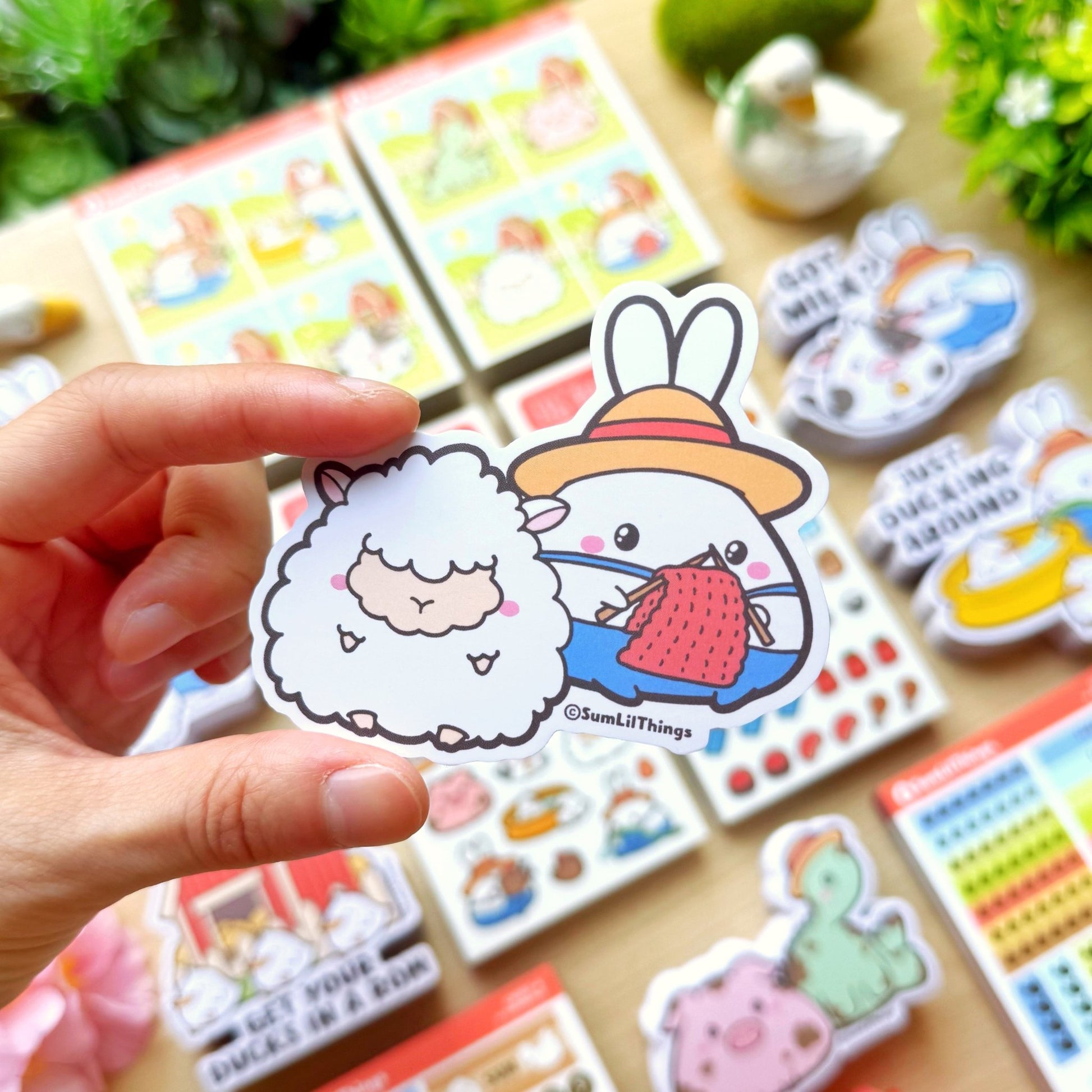 Vinyl Sticker - Lil with Sheep - SumLilThings