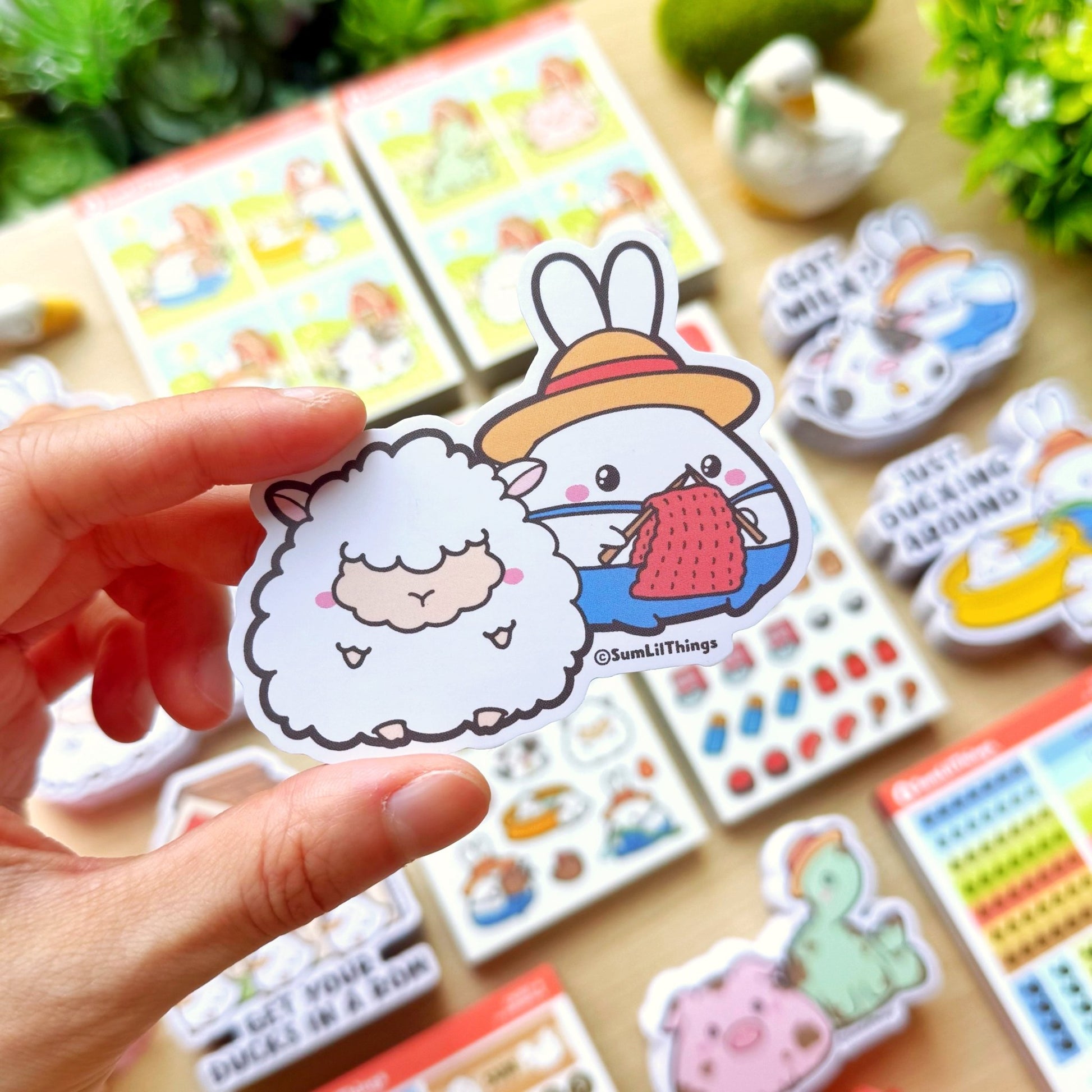 Vinyl Sticker - Lil with Sheep - SumLilThings