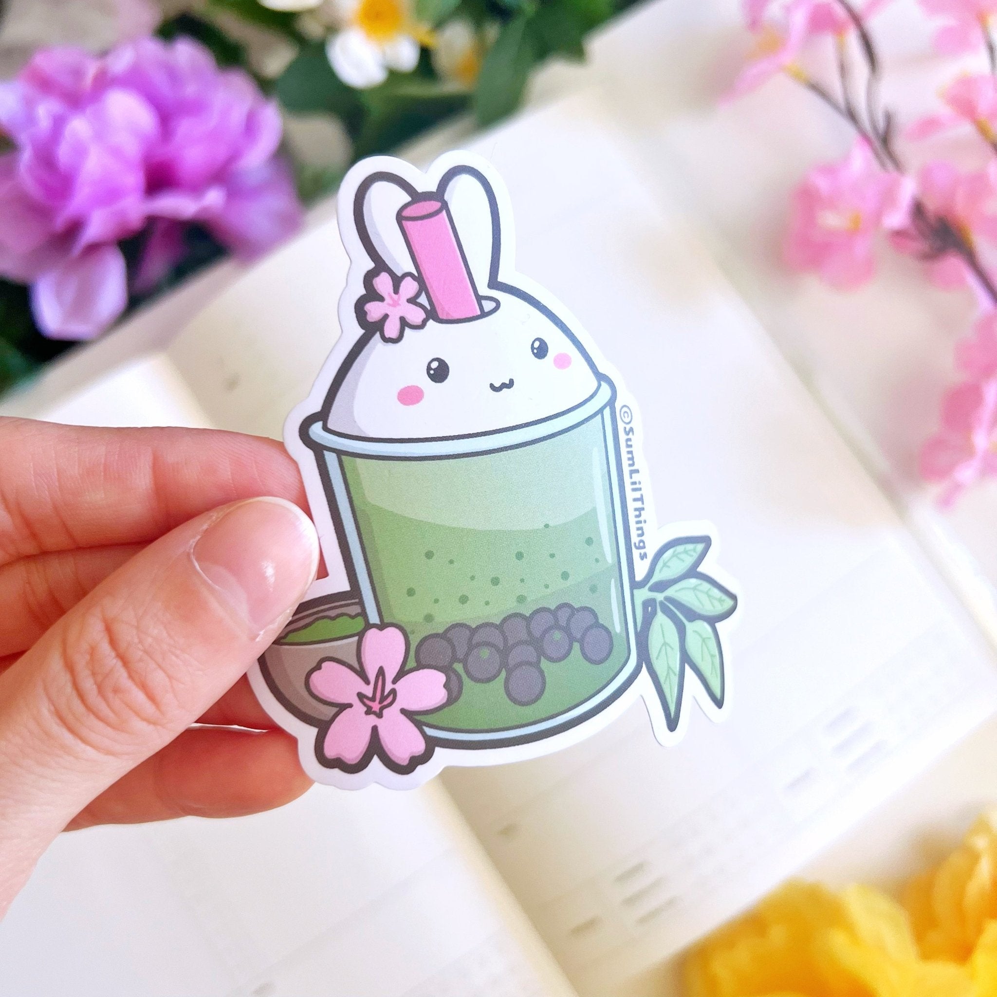 Vinyl Sticker - Matcha Boba - SumLilThings