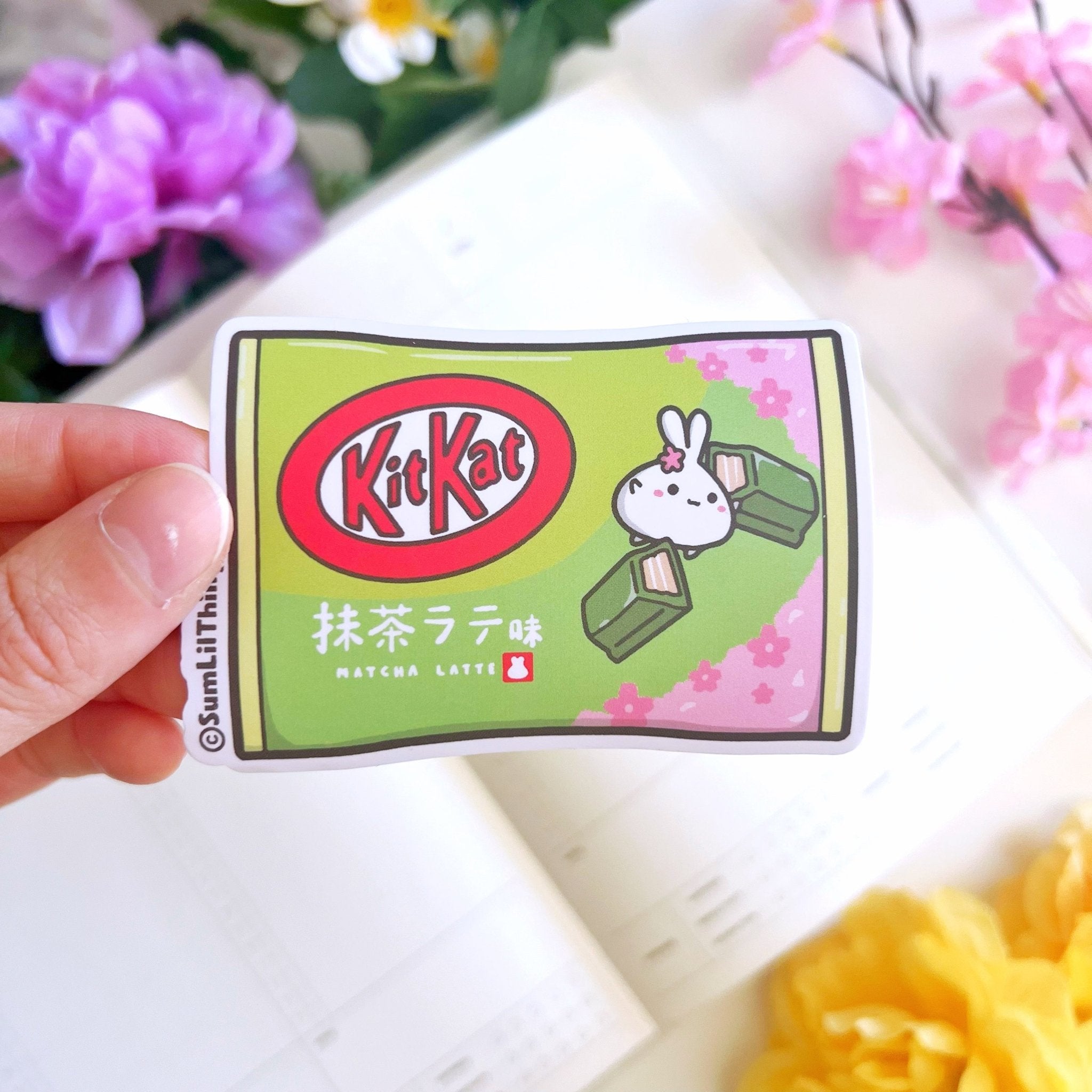 Vinyl Sticker - Matcha KitKat - SumLilThings