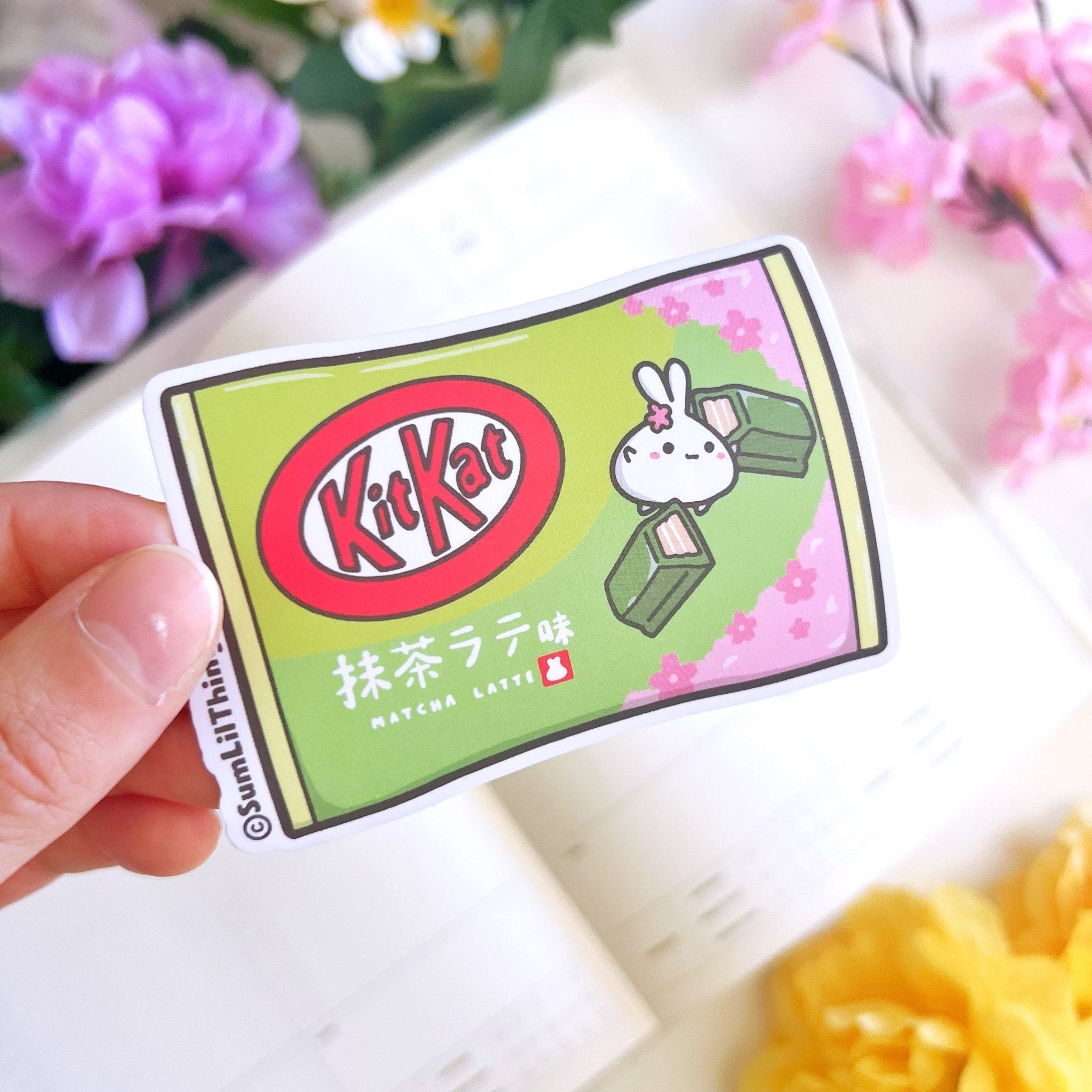 Vinyl Sticker - Matcha KitKat - SumLilThings