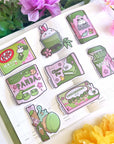 Vinyl Sticker - Matcha Munchies (Set of 8) - SumLilThings