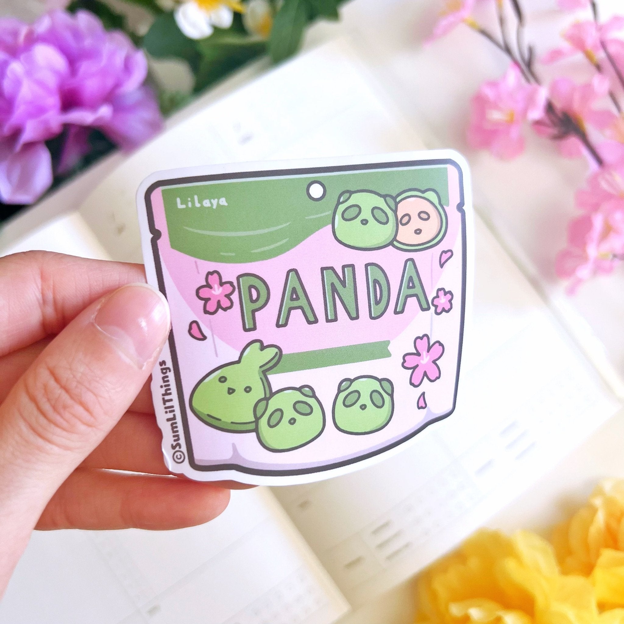 Vinyl Sticker - Matcha Panda Cookies - SumLilThings