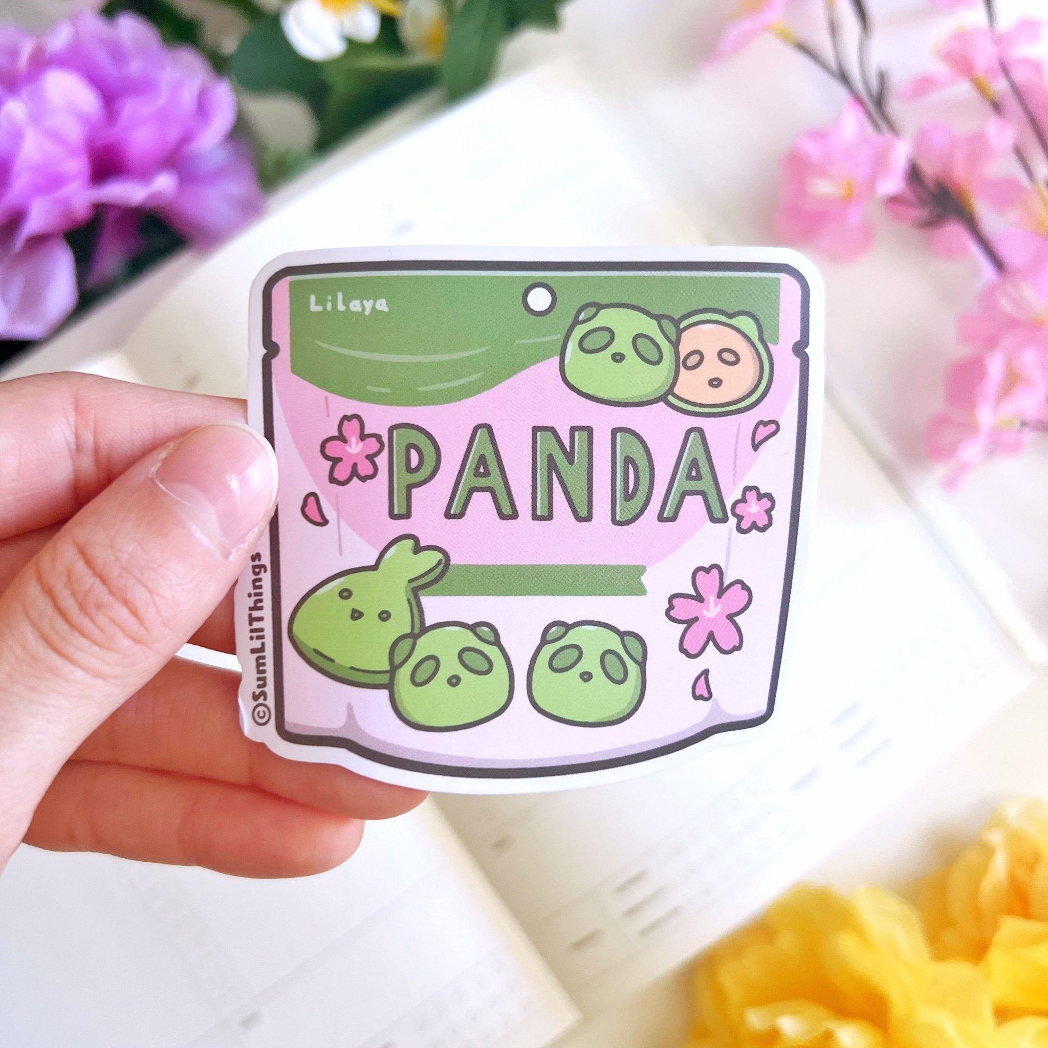 Vinyl Sticker - Matcha Panda Cookies - SumLilThings