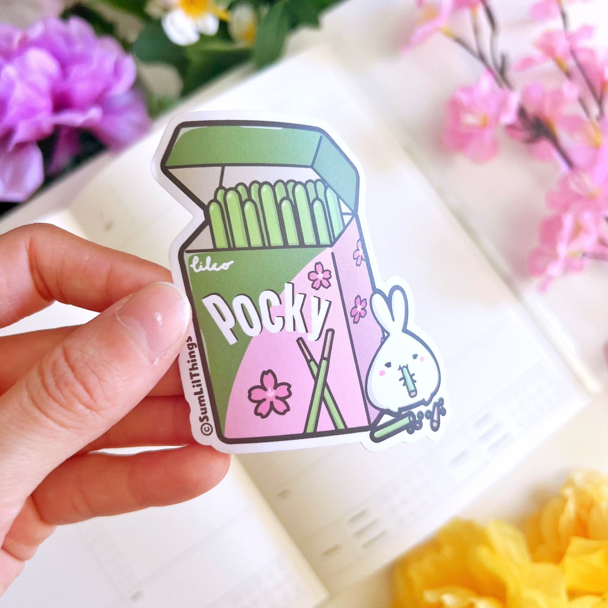 Vinyl Sticker - Matcha Pocky - SumLilThings