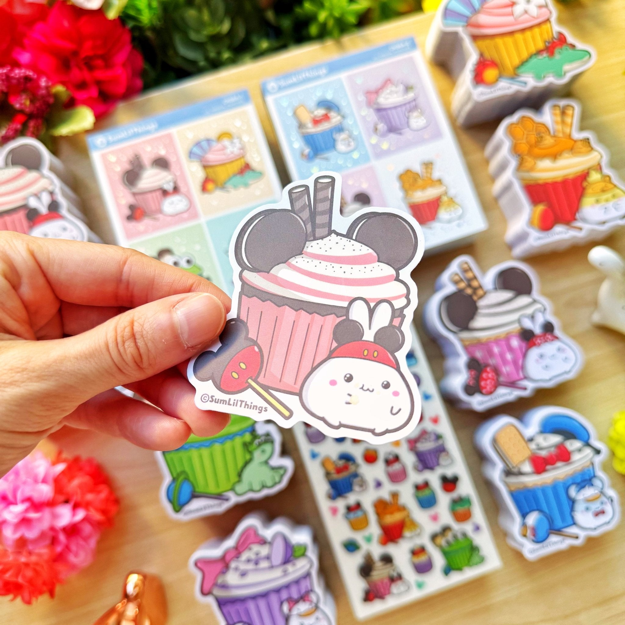 Vinyl Sticker - Mickey Lil Cupcake - SumLilThings