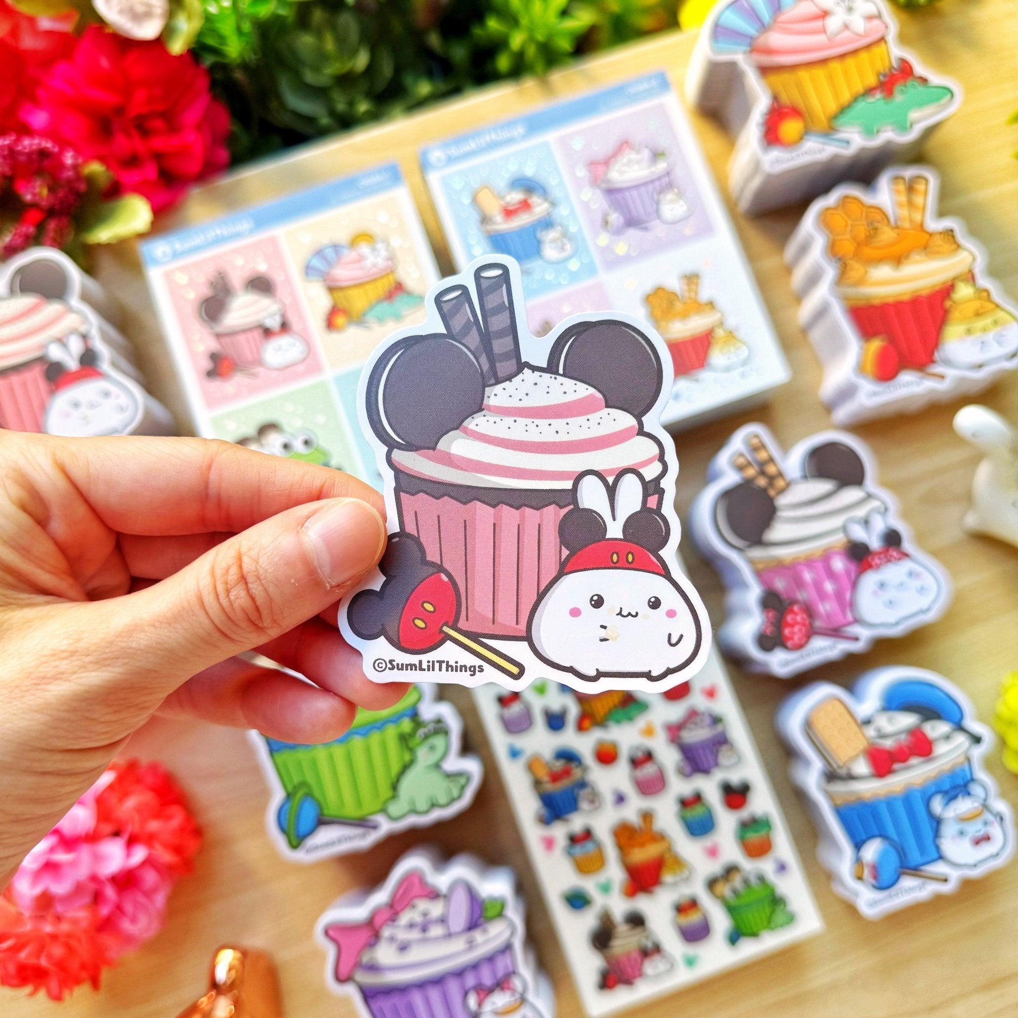 Vinyl Sticker - Mickey Lil Cupcake - SumLilThings