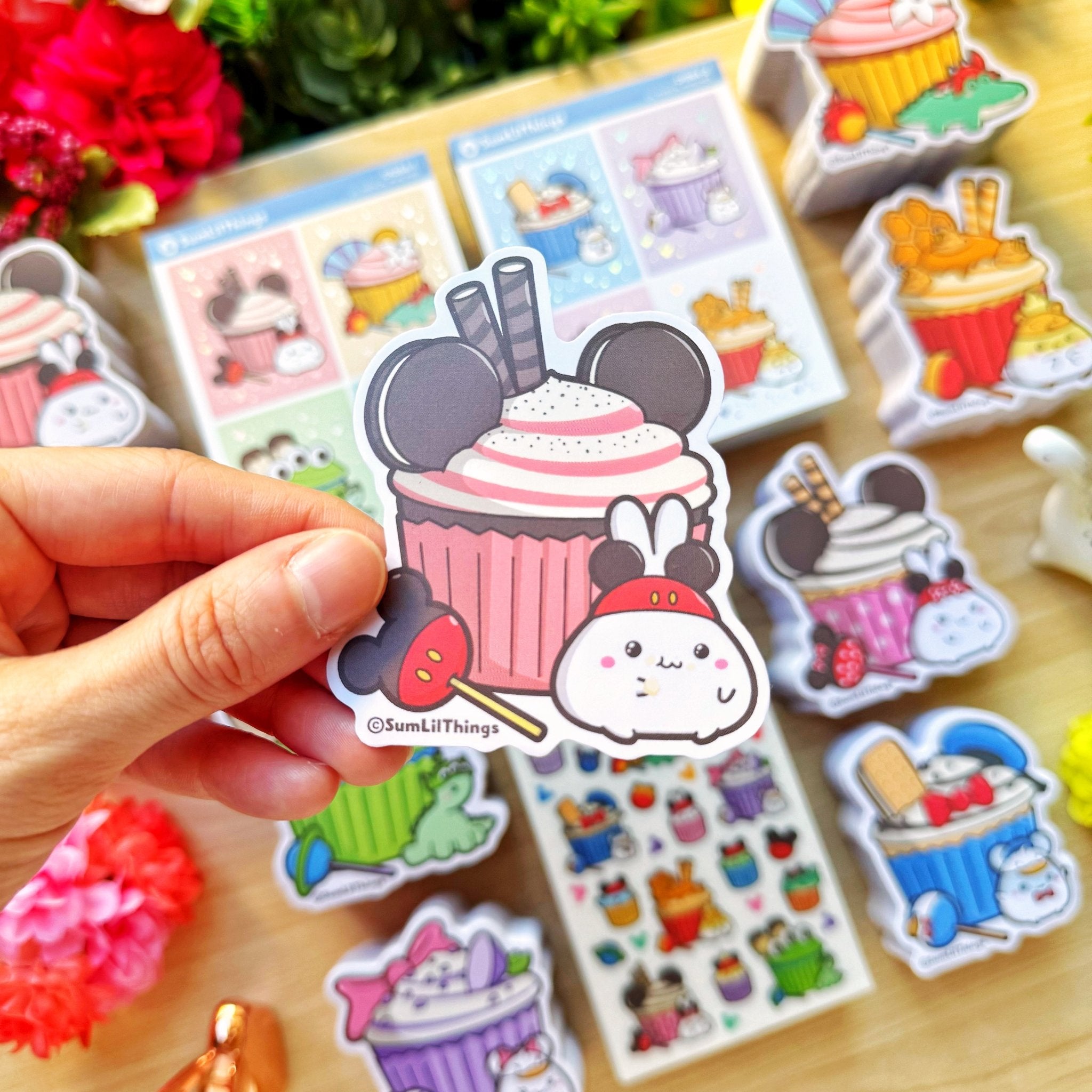 Vinyl Sticker - Mickey Lil Cupcake - SumLilThings