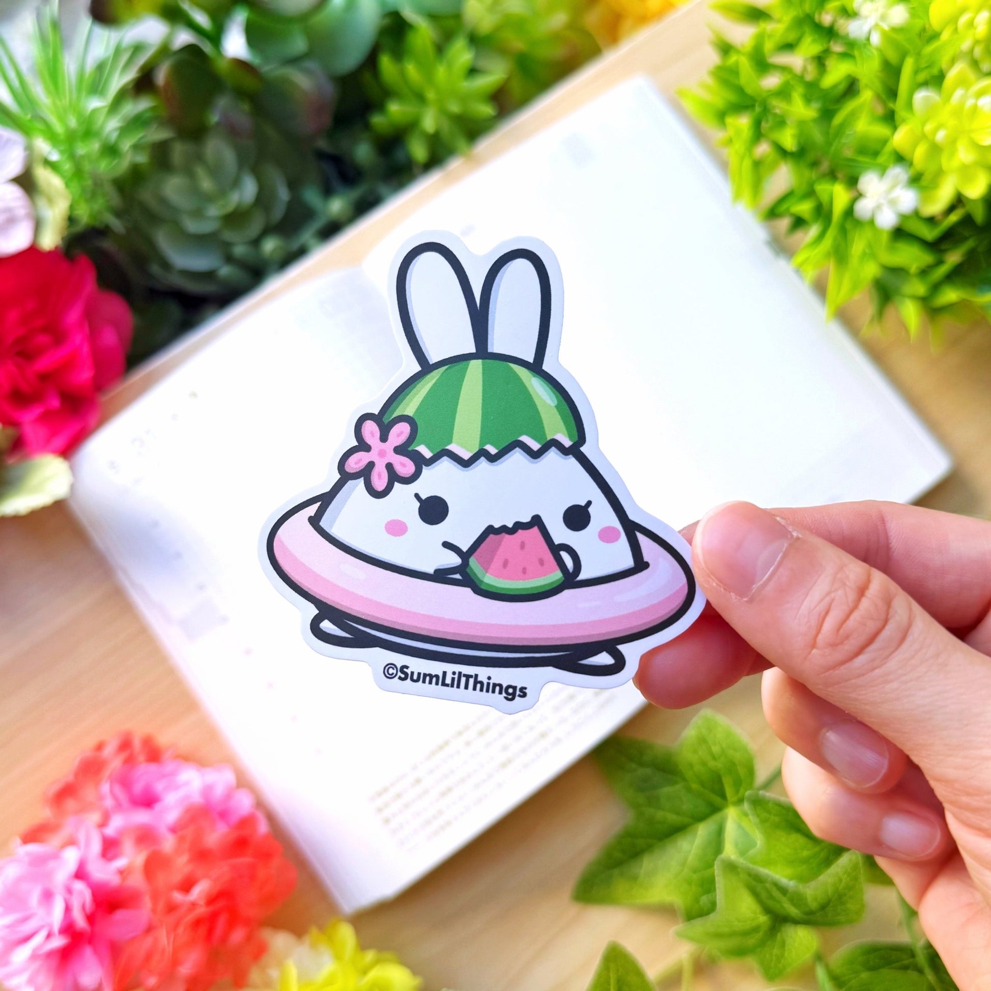 Vinyl Sticker - Mimi Eating Watermelon - SumLilThings