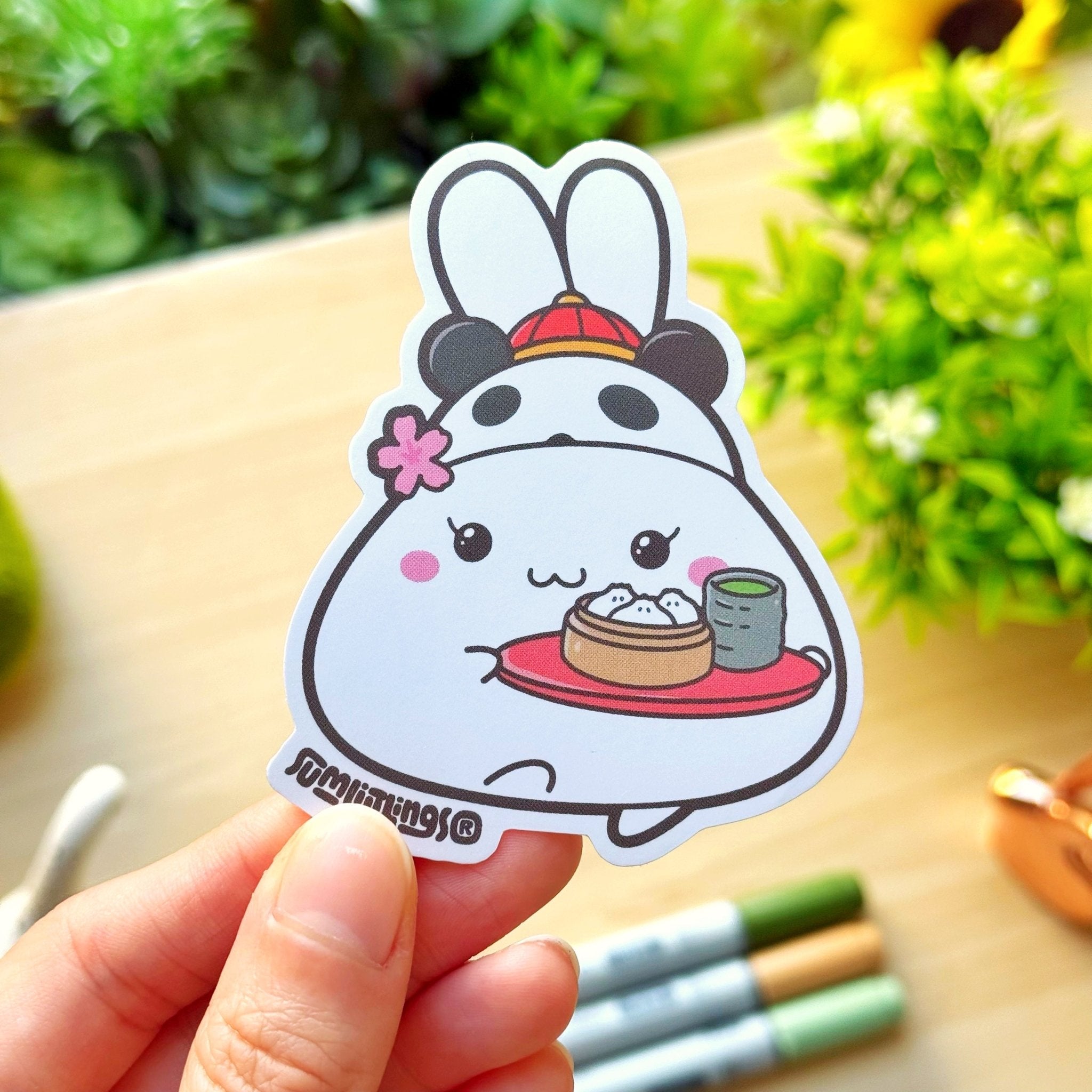 Vinyl Sticker - Mimi's Panda Teahouse - SumLilThings