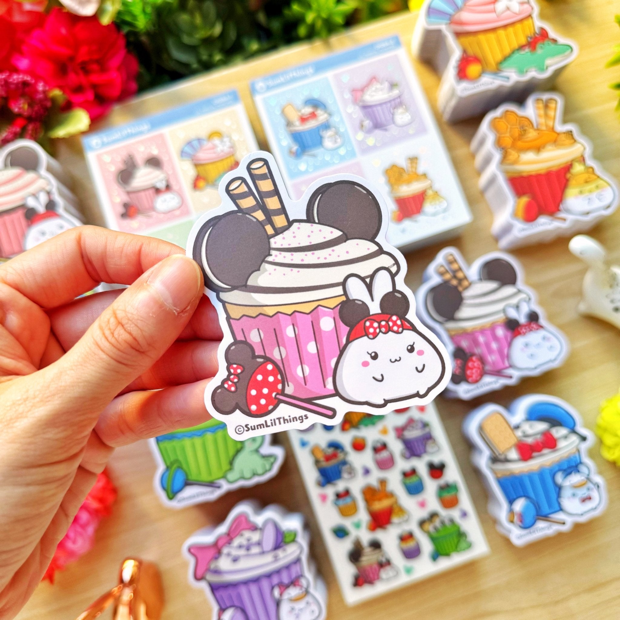 Vinyl Sticker - Minnie Mimi Cupcake - SumLilThings