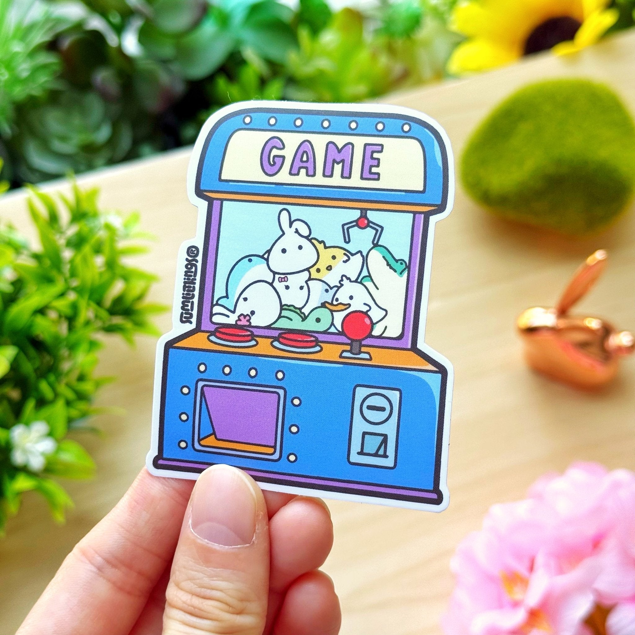 Vinyl Sticker - Misfit Plushie Claw Machine - SumLilThings