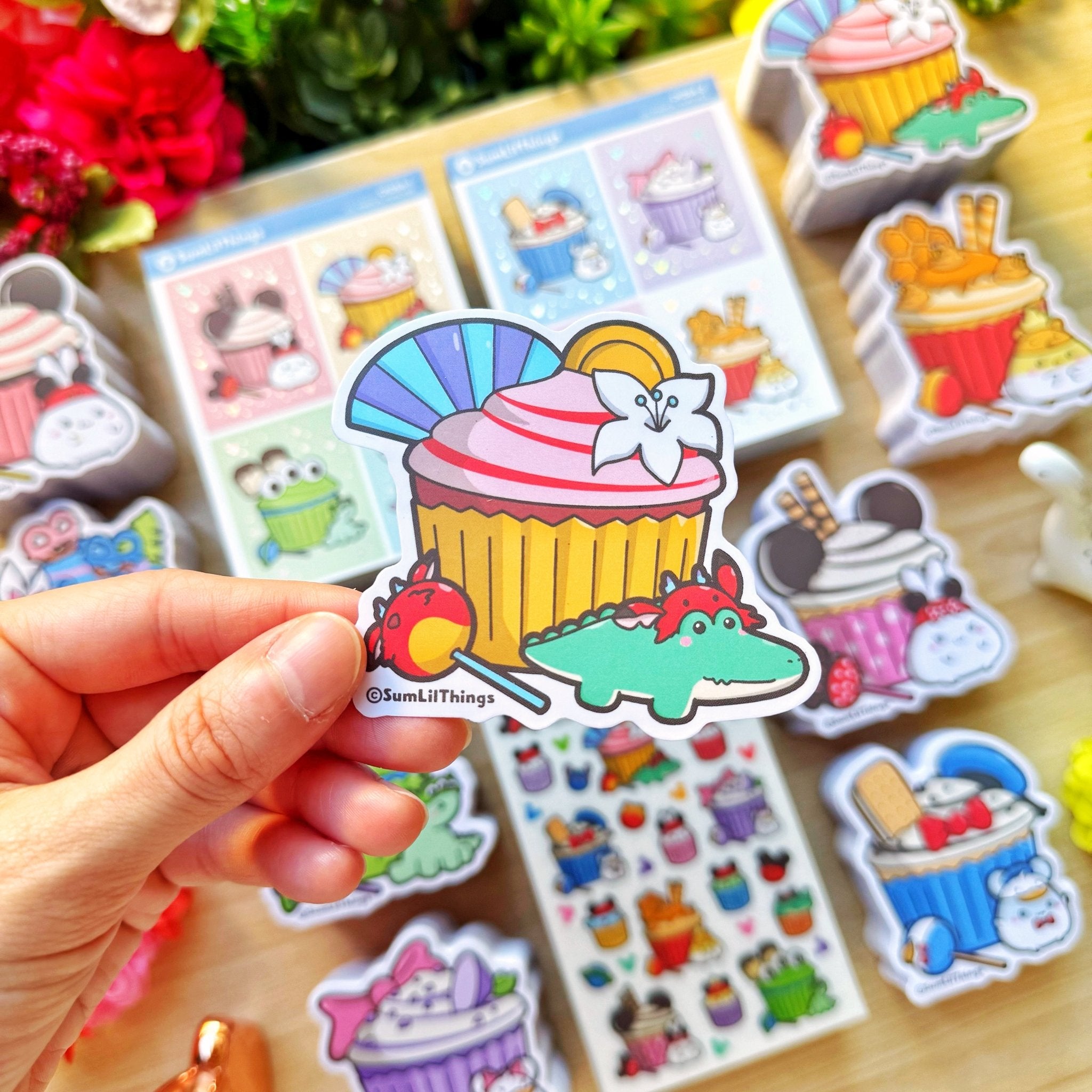 Vinyl Sticker - Mulan Toto Cupcake - SumLilThings