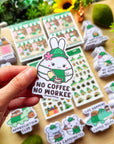 Vinyl Sticker - No Coffee, No Workee - SumLilThings