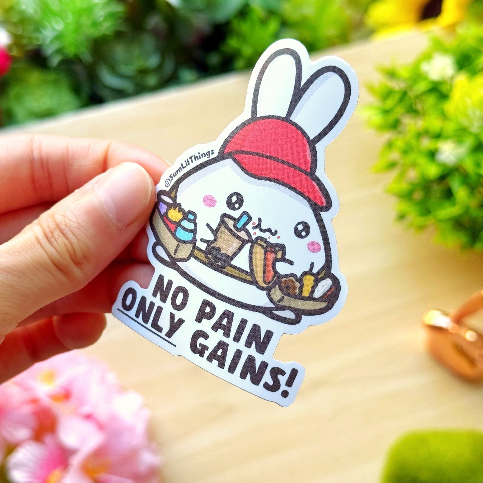 Vinyl Sticker - No Pain Only Gains! - SumLilThings
