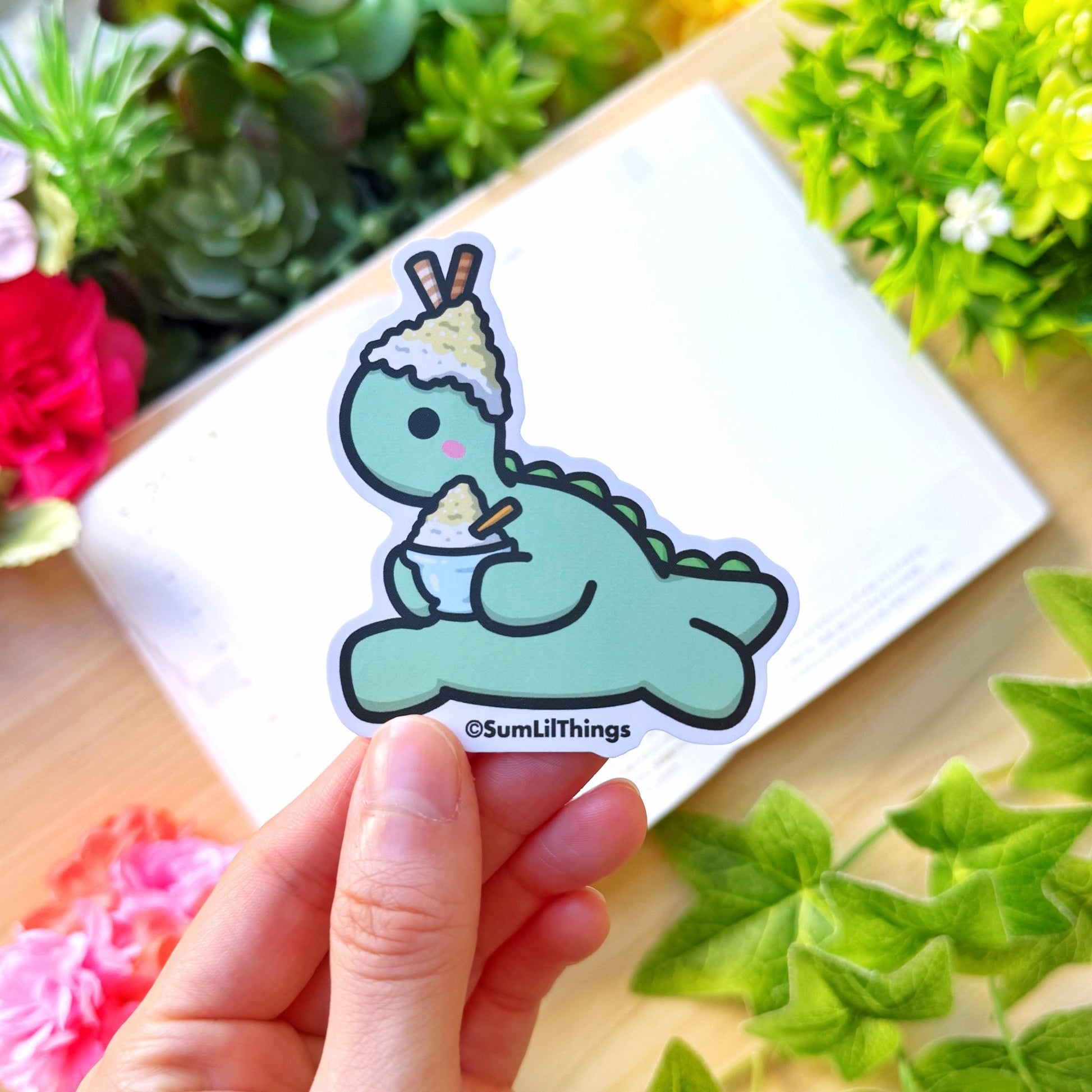 Vinyl Sticker - Nohnoh Eating Shaved Ice - SumLilThings