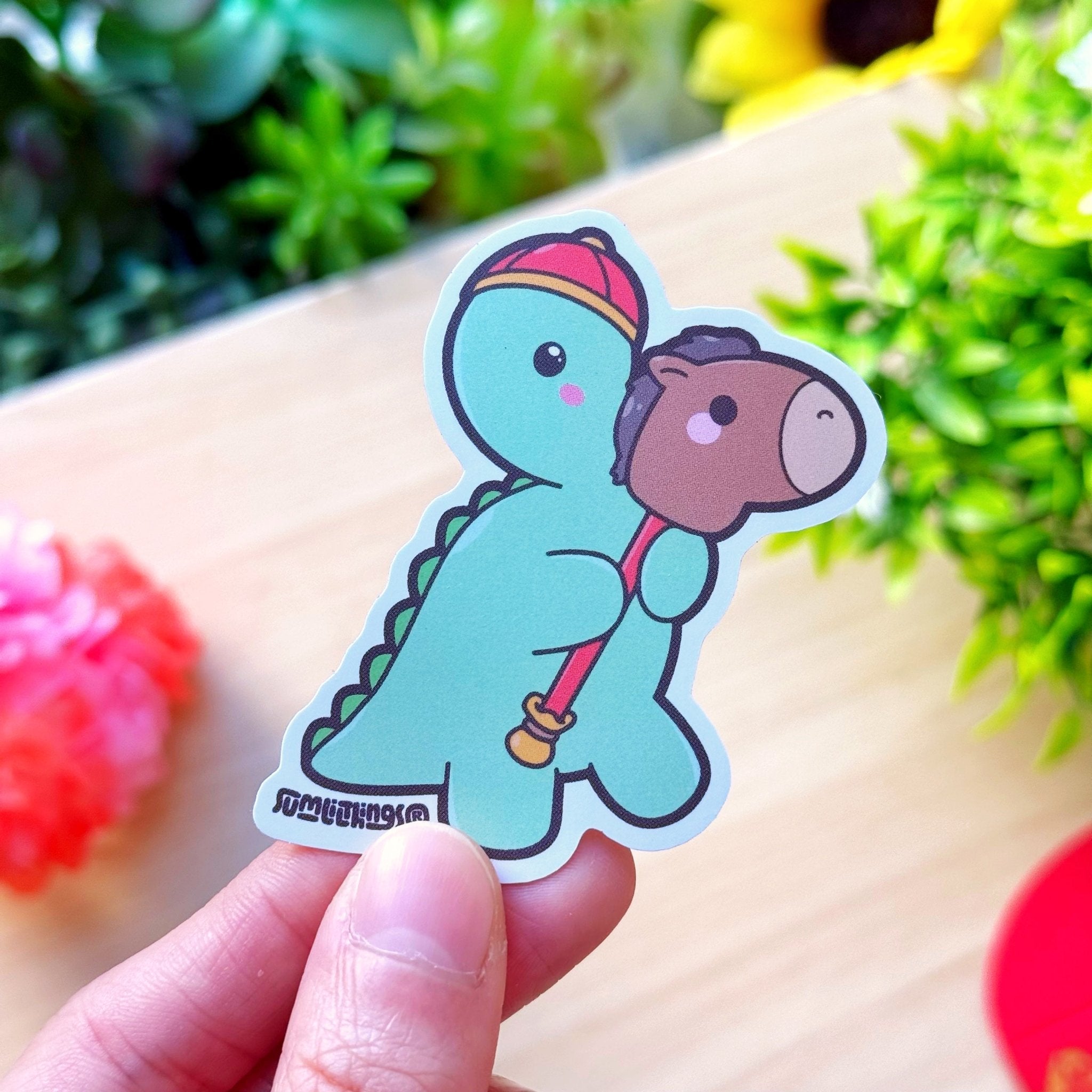 Vinyl Sticker - Nohnoh with Horse Stick - SumLilThings