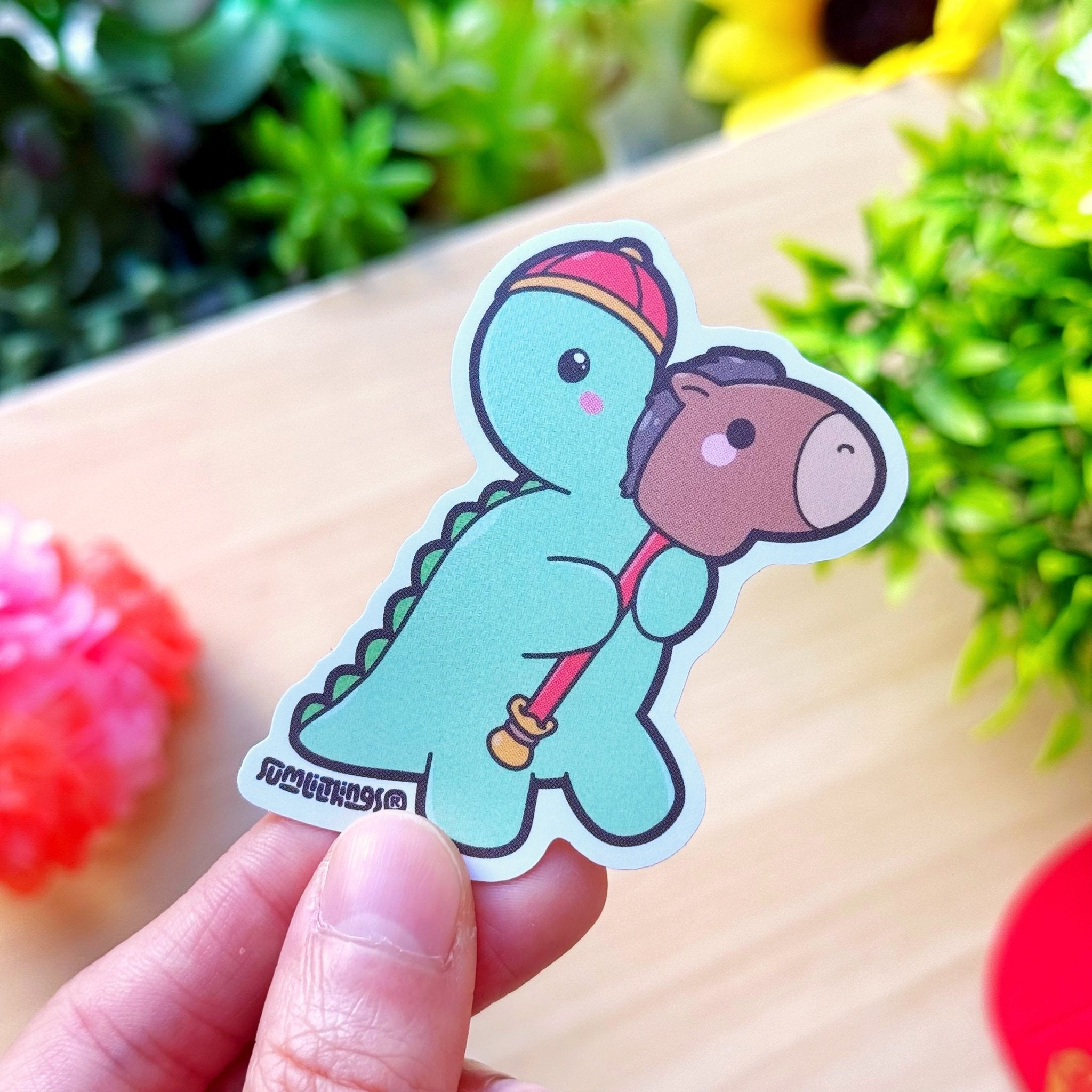 Vinyl Sticker - Nohnoh with Horse Stick - SumLilThings