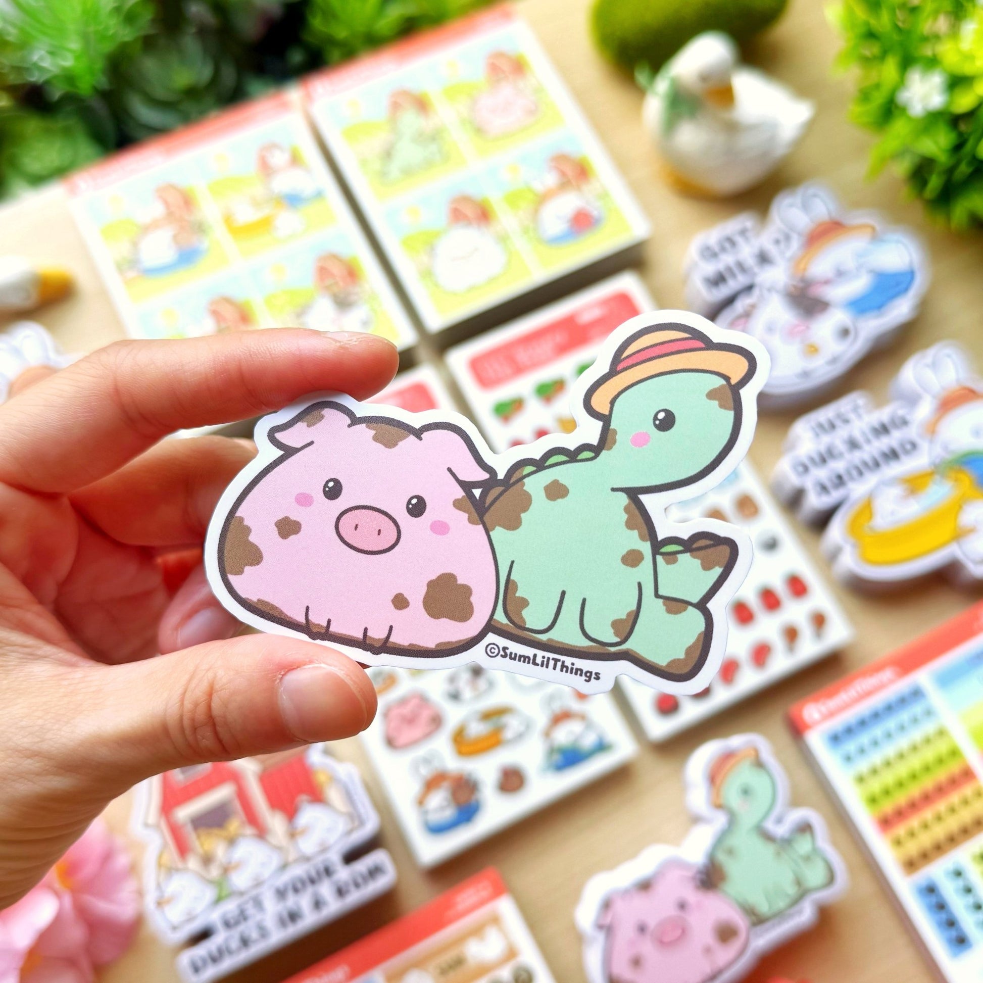 Vinyl Sticker - Nohnoh with Pig - SumLilThings