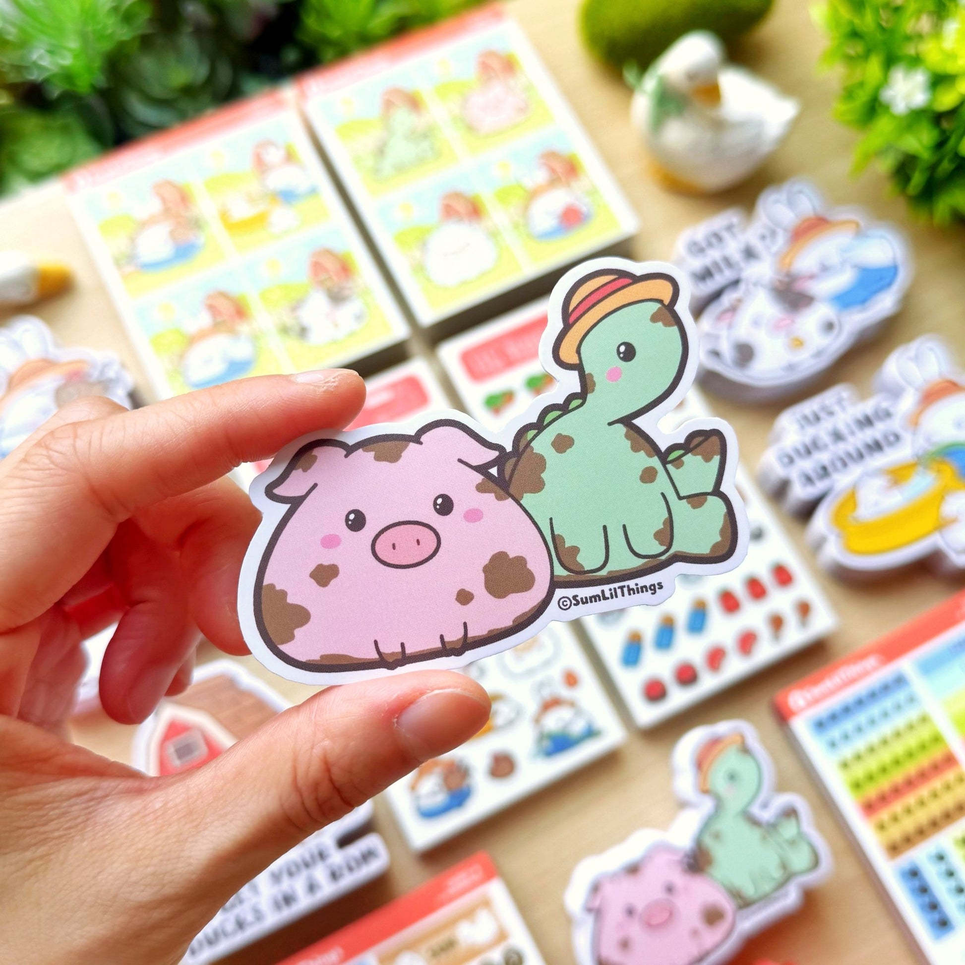 Vinyl Sticker - Nohnoh with Pig - SumLilThings