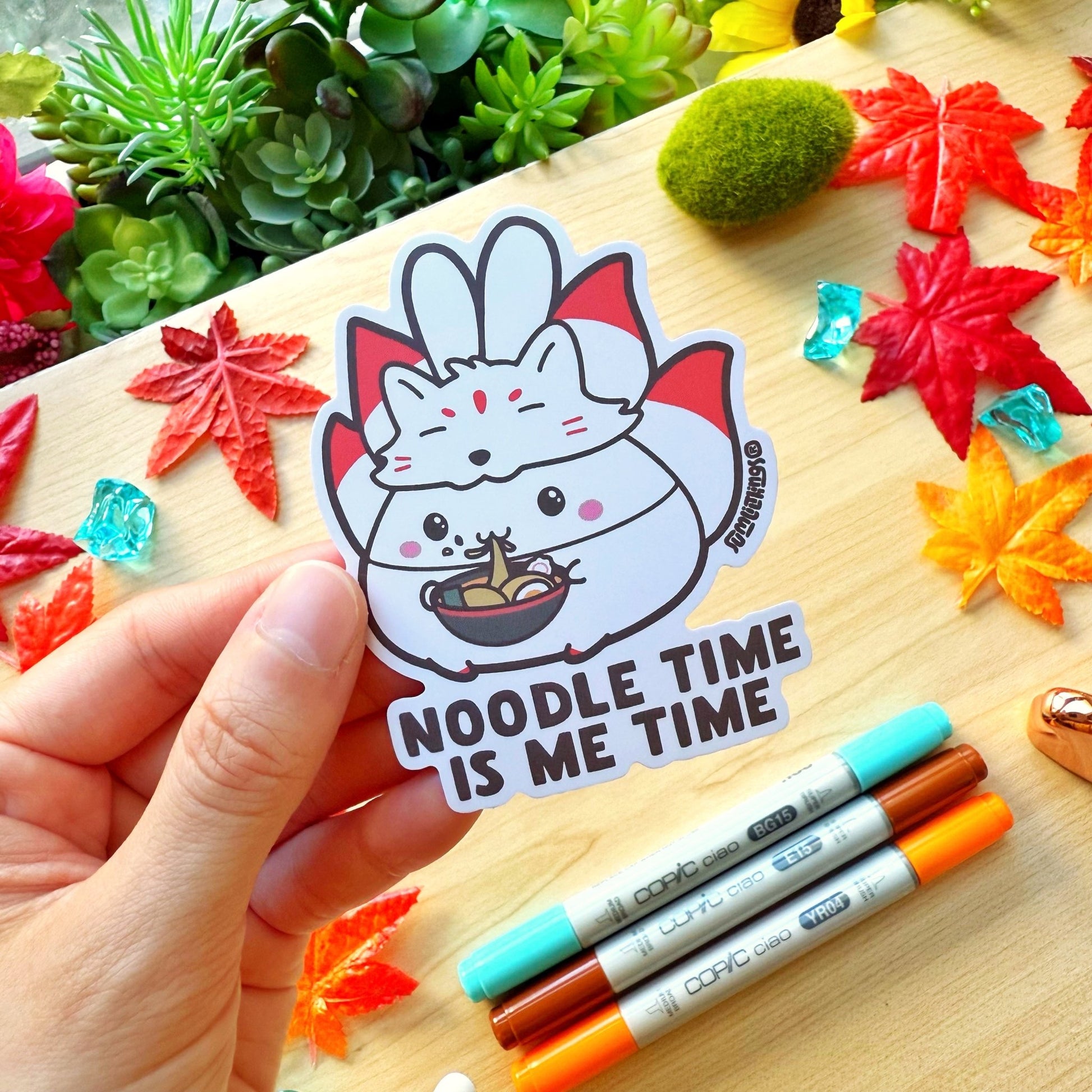 Vinyl Sticker - Noodle Time is Me Time - SumLilThings
